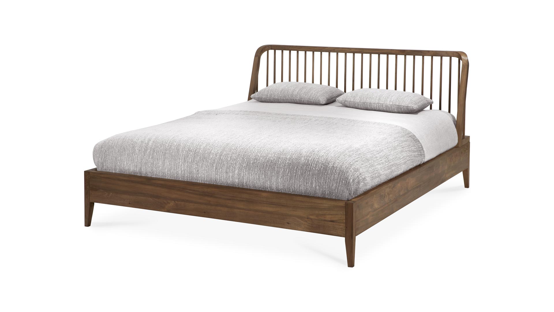 Wiedergewonnenes Teakholz Spindle Bett 170 x 210cm Ethnicraft