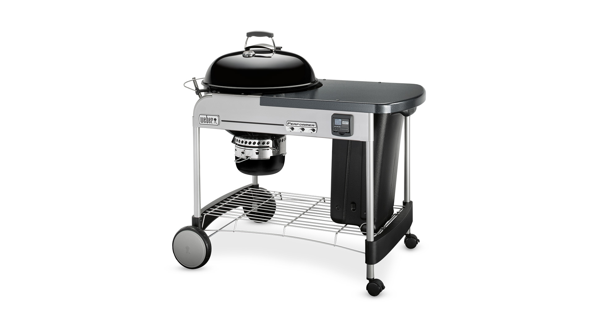 Performer Premium Noir Dia 57 cm Avec Grille GBS - System Edition - Weber