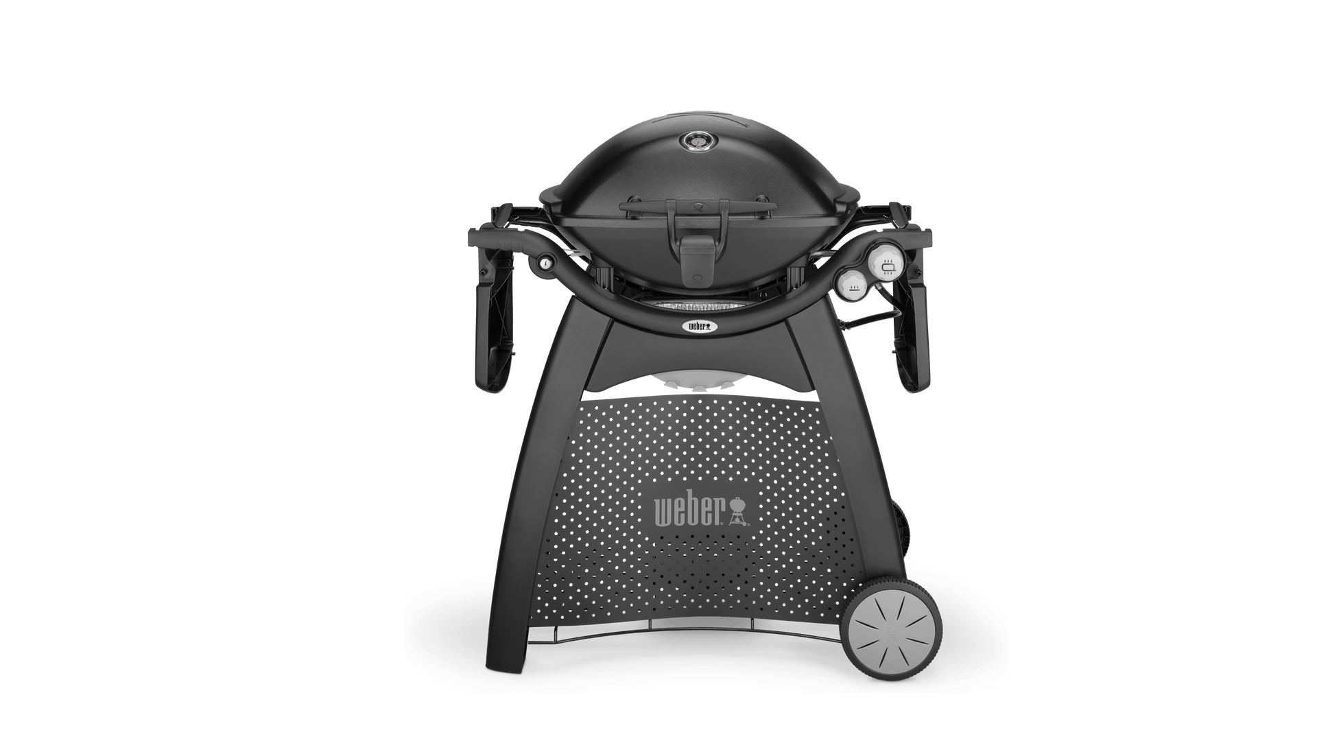 Barbecue à gaz noir Weber Q 3200 sur base avec roulettes