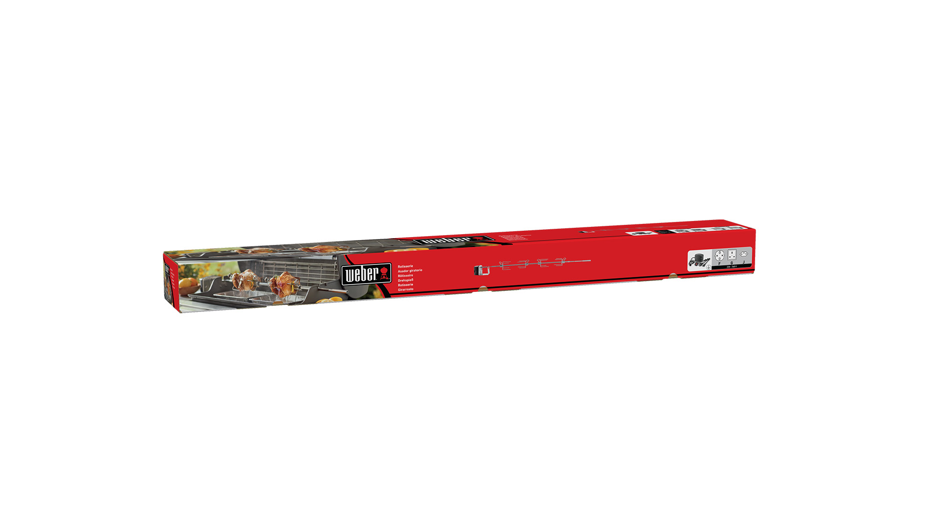 Braadspit  Genesis II Met 4 en 6 Branders Weber