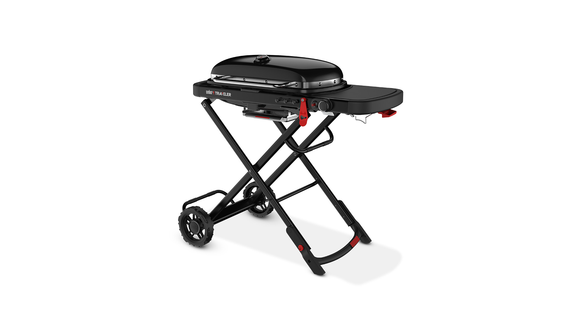 Traveler Stealth Black Gas BBQ Portable Weber