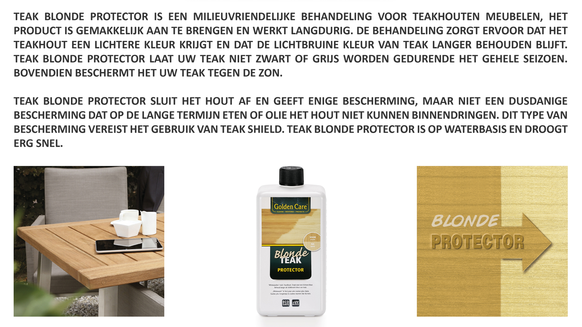 Teak Protector Blonde Teak 1l