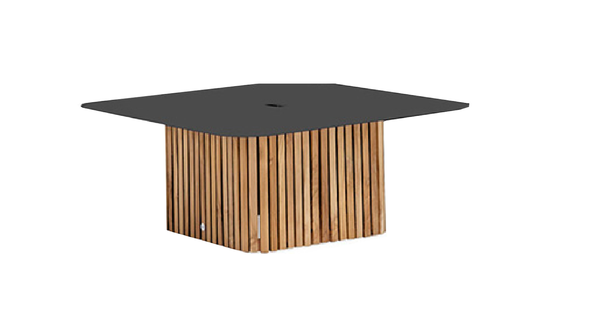 Savona Corner Lounge 4-Piece Alu Matt Royal Gray + Teak Natural and Fontelina Soft Gray Mixed Cushions Water Repellent
