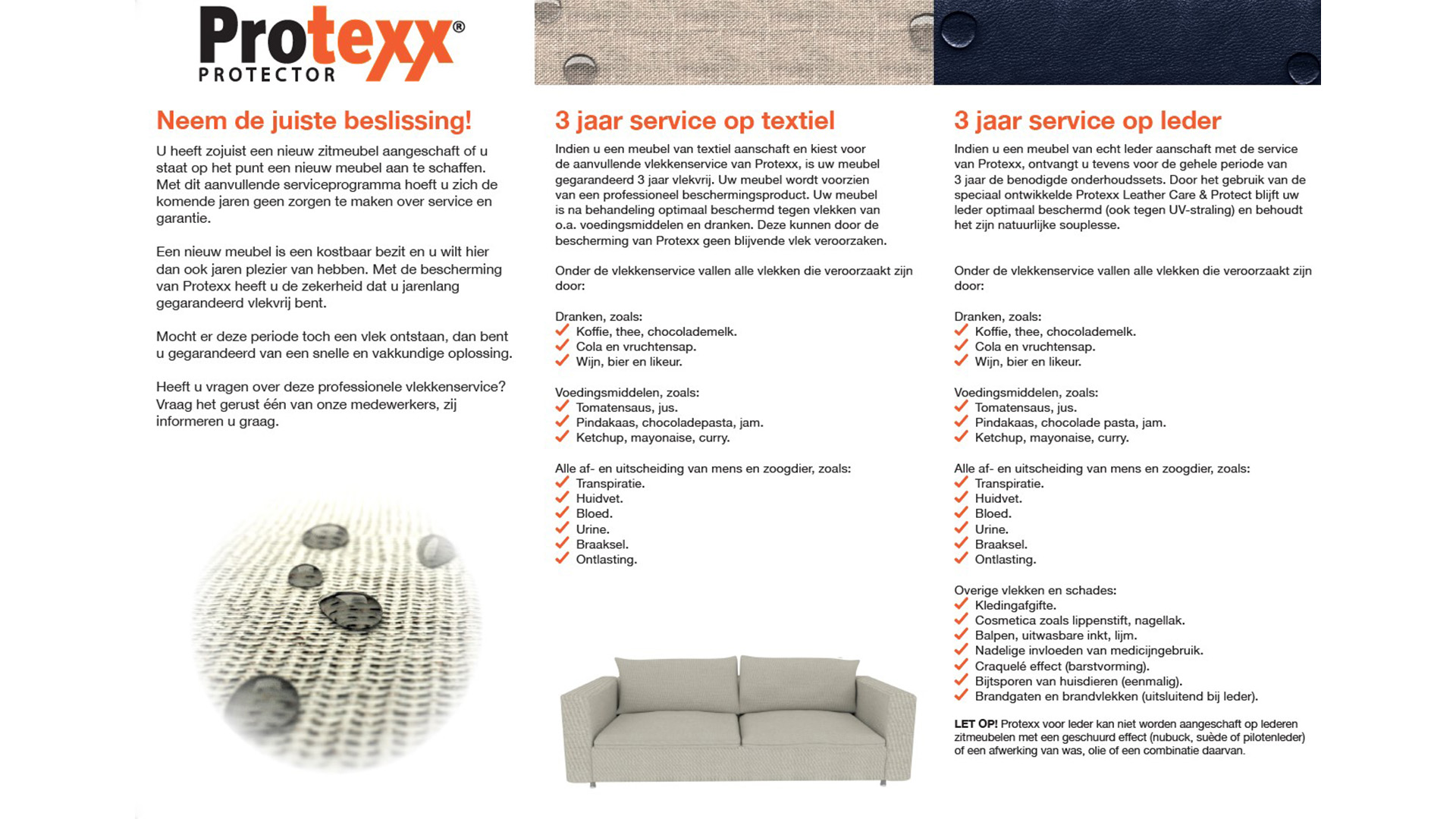 Protexx Protector 3 Year Armchair Leather 