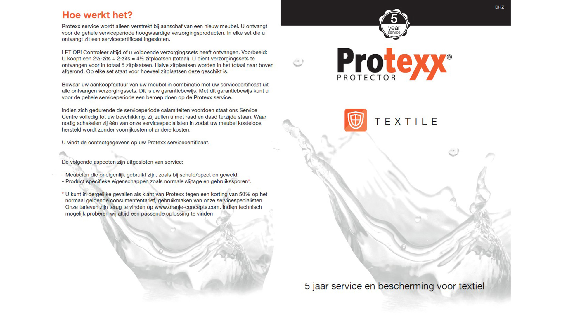 Protexx Protector 5 Years 5 -7 Seater Textile
