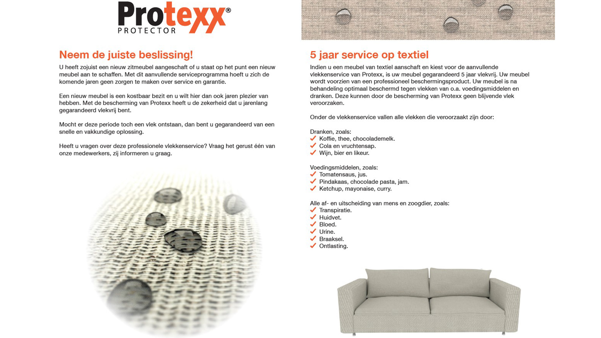 Protexx Protector 5 Years 3 Seater Textile - Flairosol