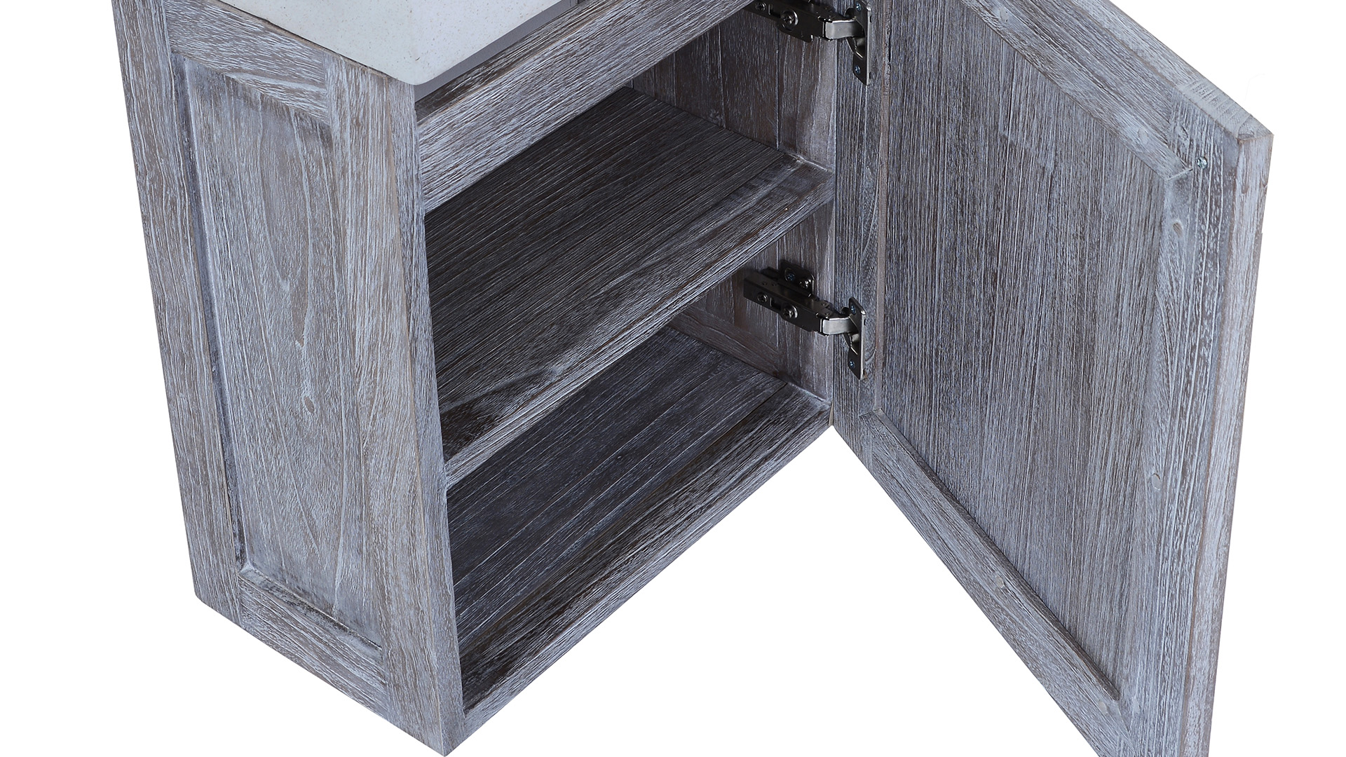 Java Retro Grau Quadratische Handwaschanlage + Waschbecken aus Blaustein