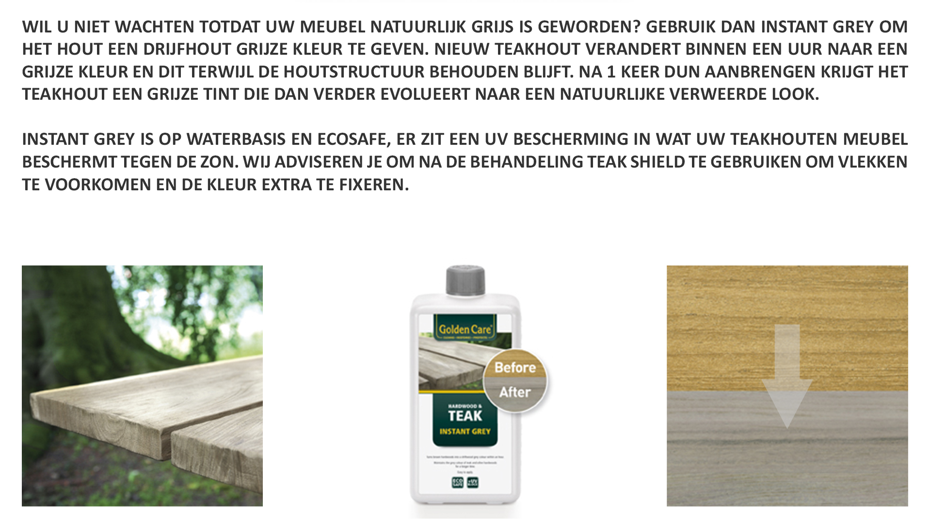 Teak Instant Grey 1l - Driftwood Grey