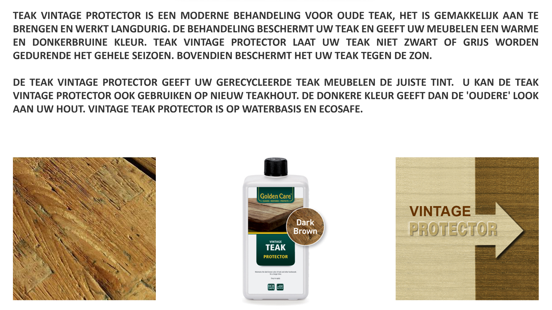 Teak Protector Vintage Teak 1l - Donker Bruin