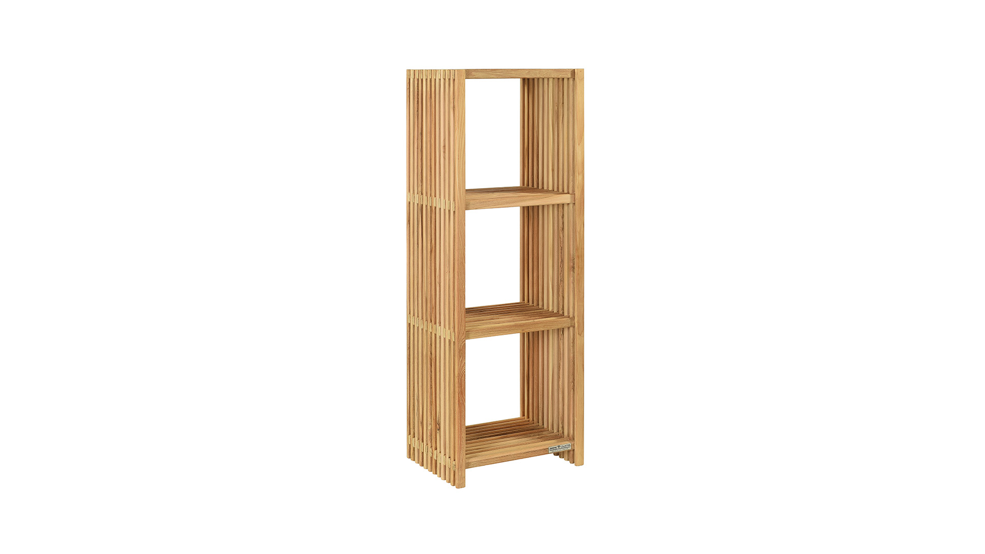 Teak Badezimmerregal Streifen 45cm x 35cm x 127cm