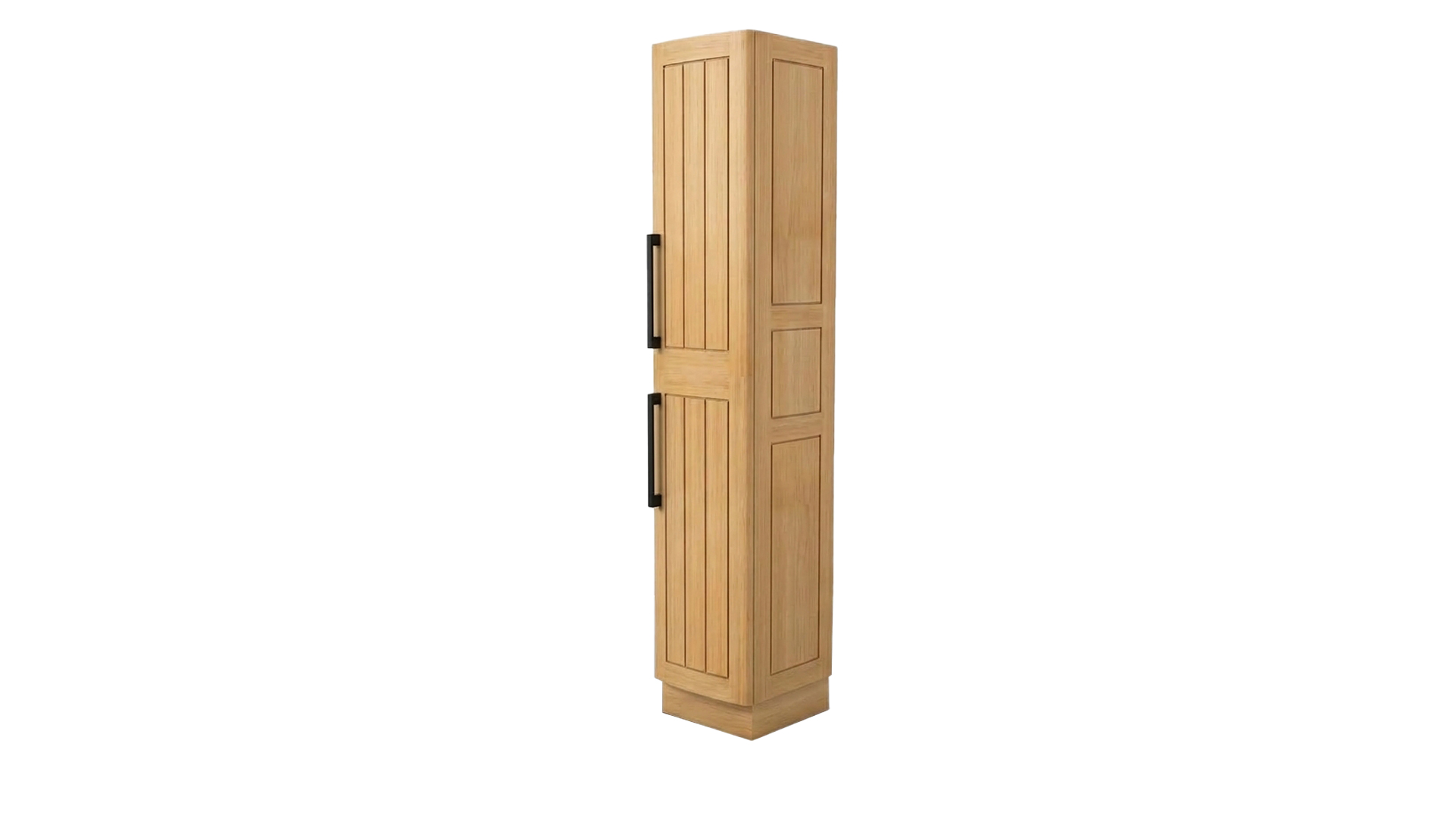 Armoire colonne en teck New Monaco, ouverture à droite
