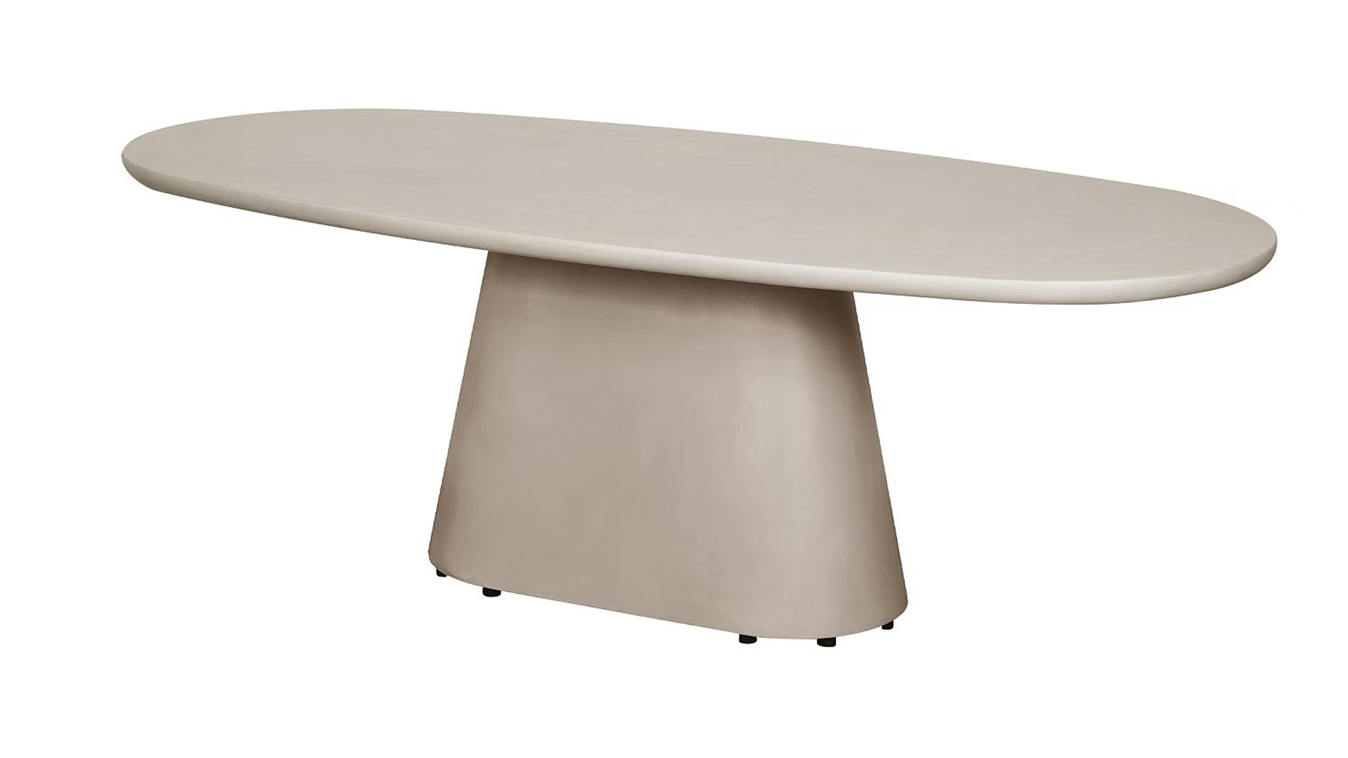 Interieurtafel Jade Organisch 220cm Met Zuilpoot - Mortex Kleur Imperial