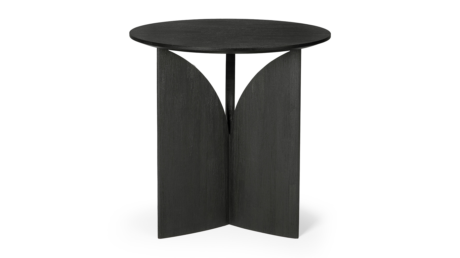 Teakholz schwarz Fin Beistelltisch 50 x 50cm Ethnicraft