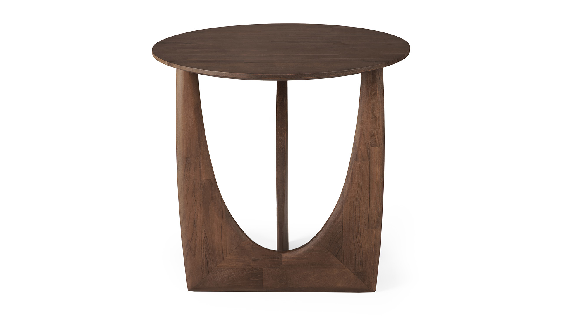 Teak Braun Geometric Beistelltisch 51 x 51cm Ethnicraft