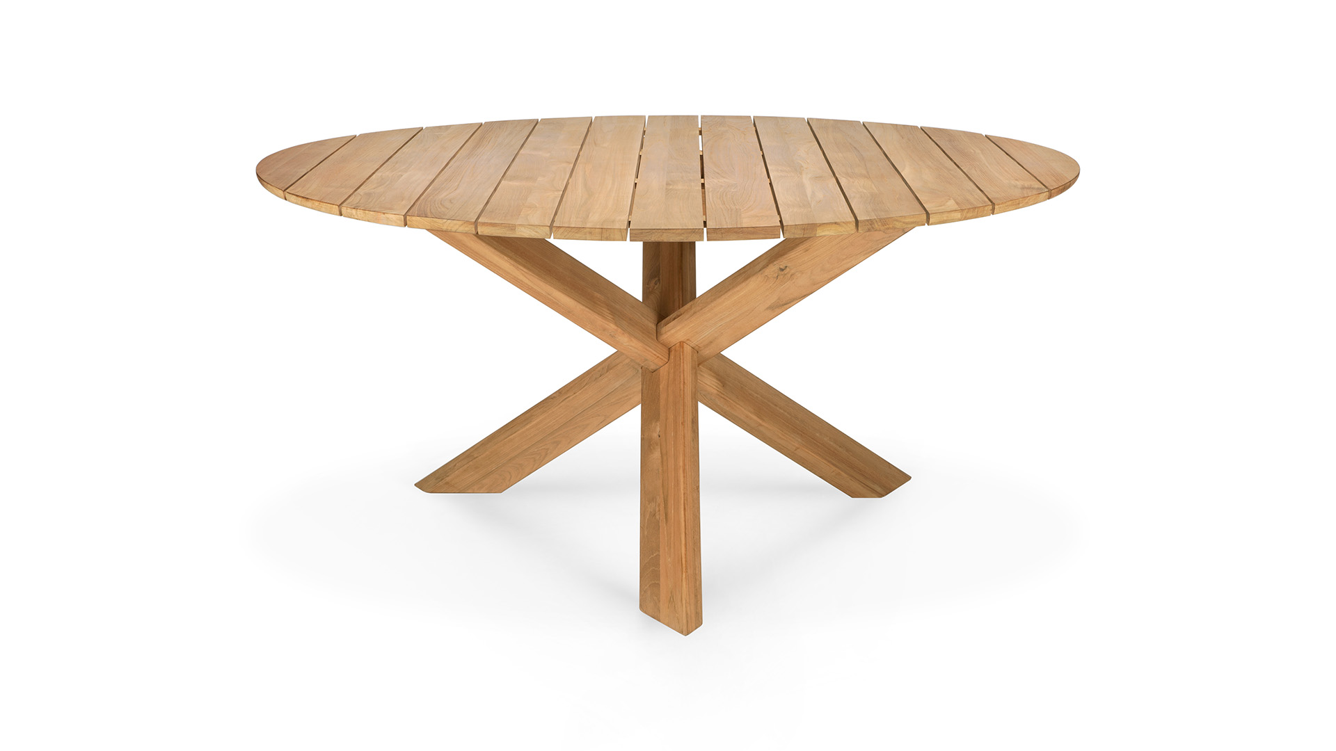 Teakholz Circle Tisch für Draußen 136 x 136cm Ethnicraft