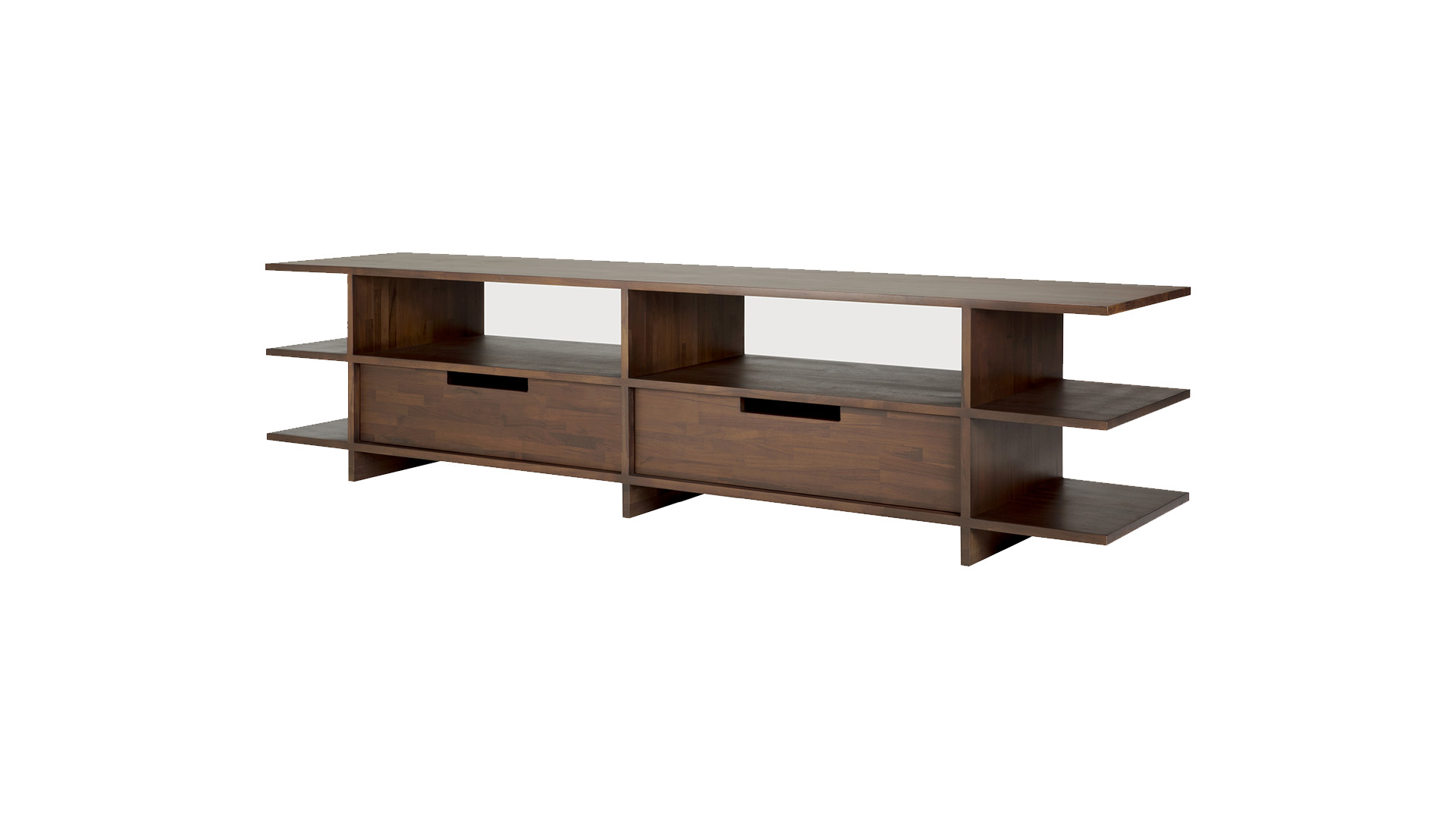 Teck brun Meuble TV Kabuki 200 x 45cm Ethnicraft