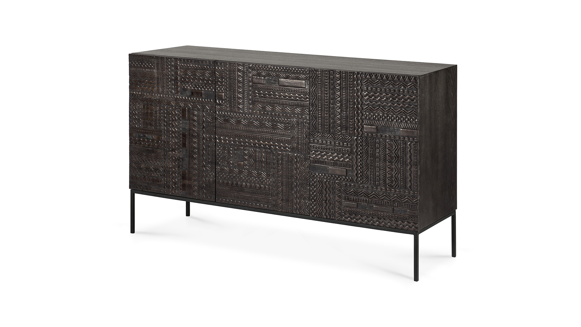 Teak Zwart Tabwa Buffetkast 150 x 45cm Ethnicraft