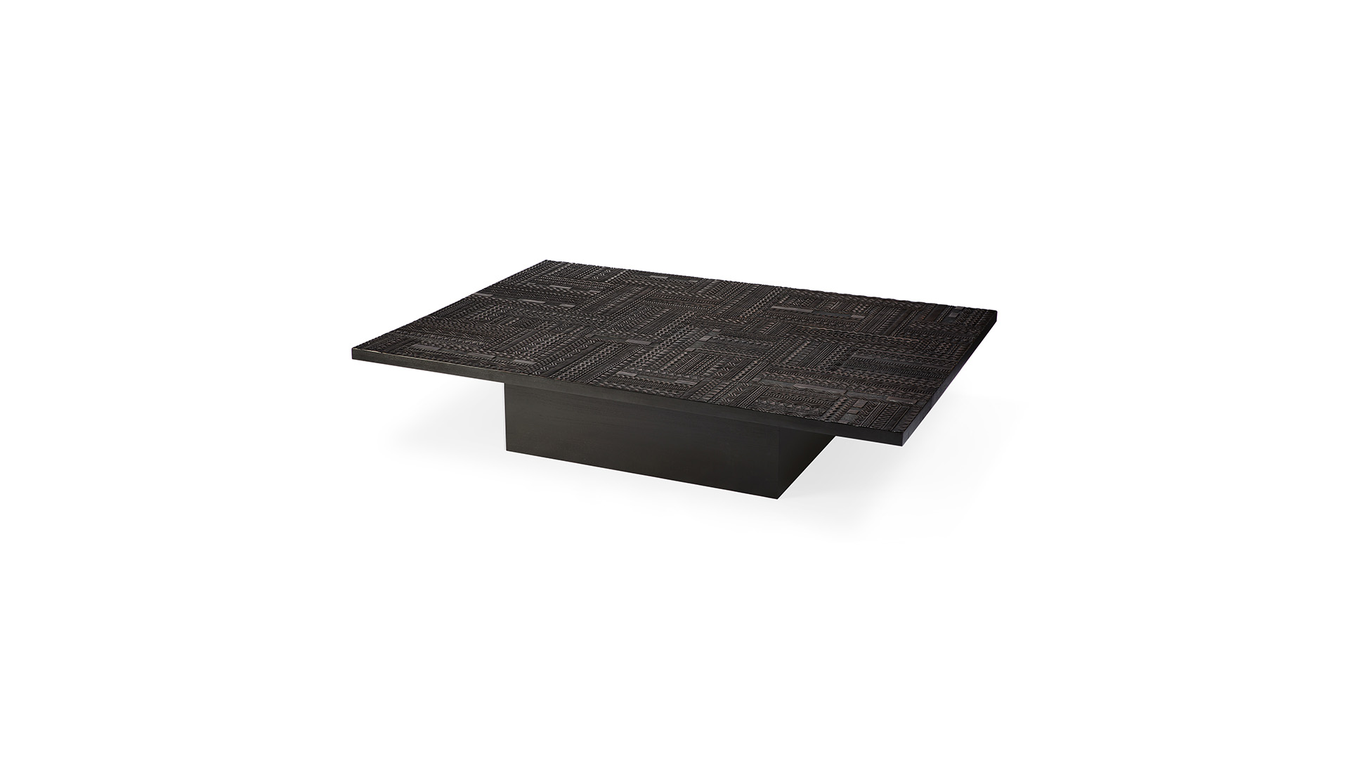 Teakholz schwarz Tabwa Couchtisch 170 x 120cm Ethnicraft