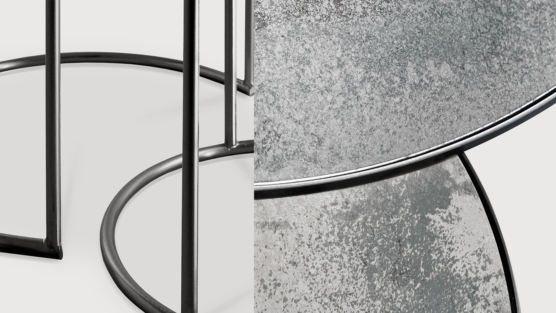 Clear Nesting Couchtisch 61/92 x 61/92cm Ethnicraft