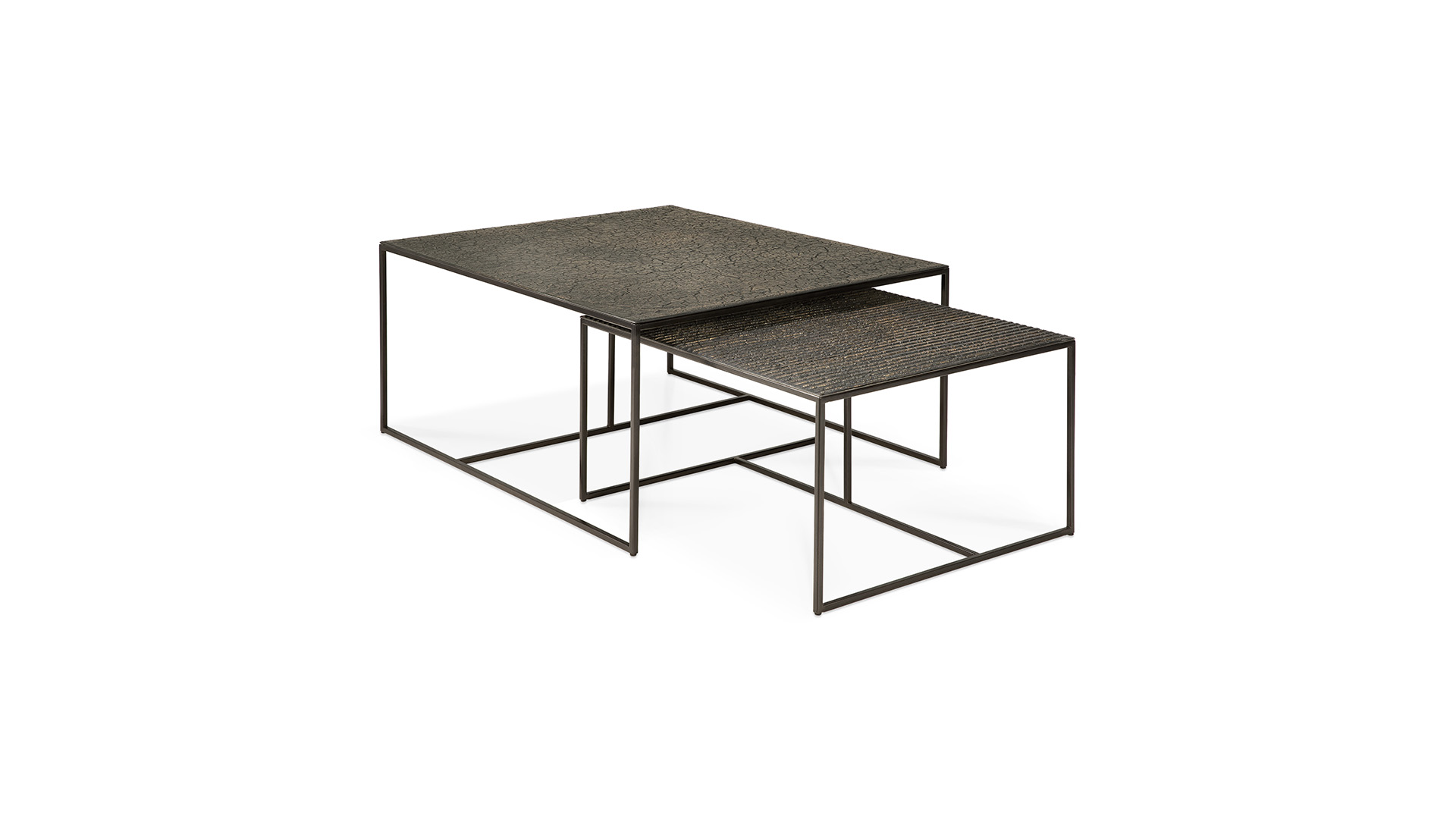 Whisky Table basse gigogne Pentagon 80/53 x 68/60cm Ethnicraft