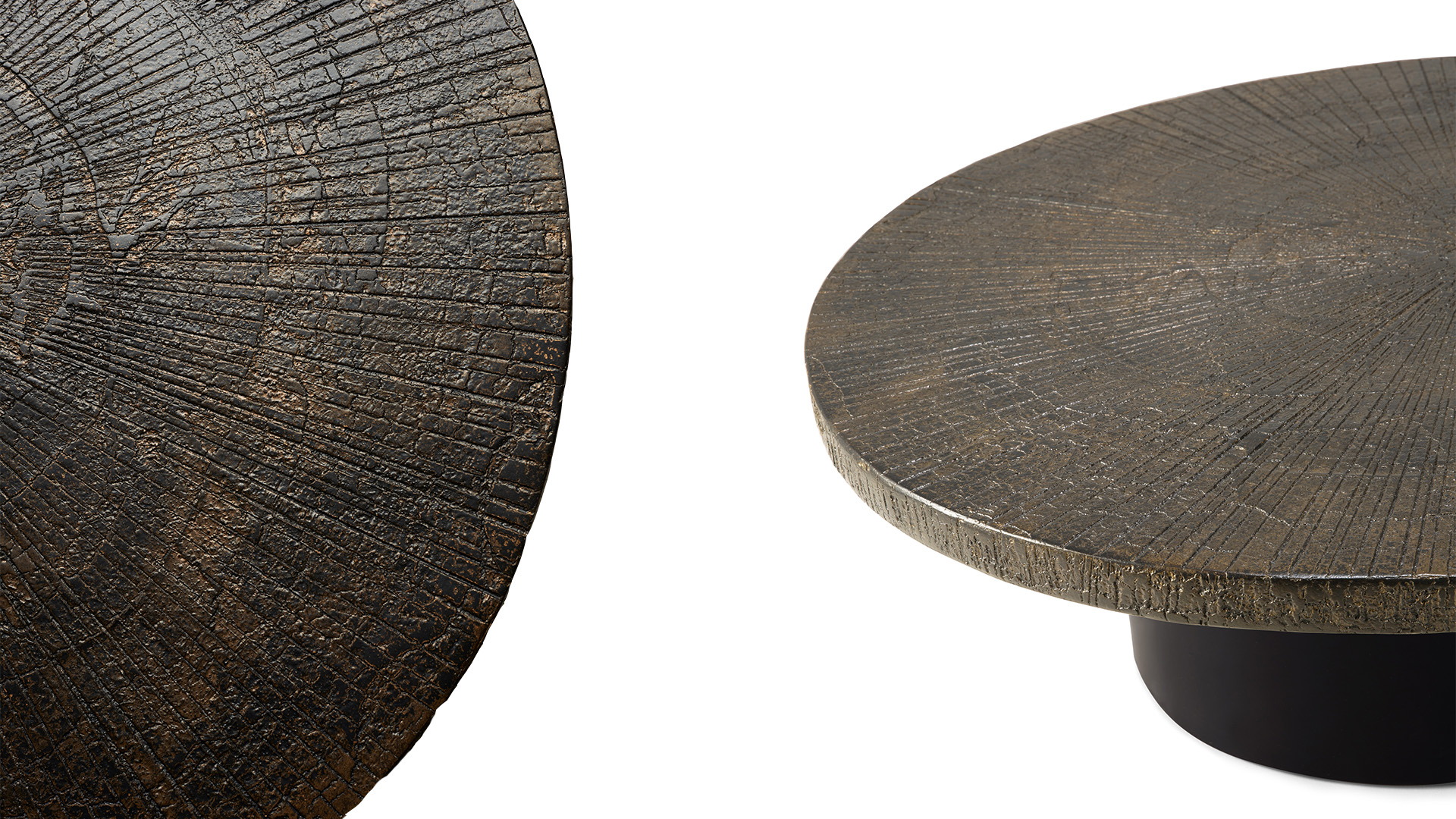 Oval Slice Couchtisch 105 x 94cm Ethnicraft