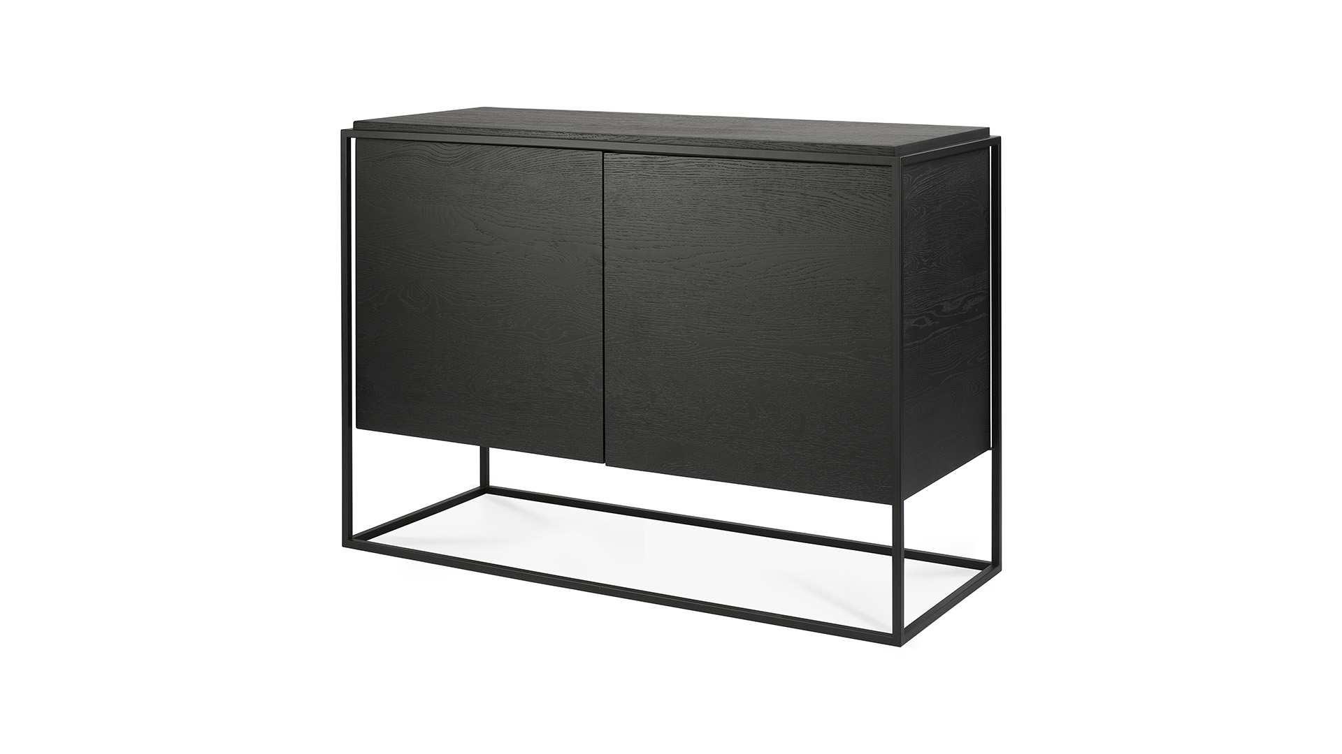 Eichenholz Schwarz Monolit Anrichte 110 x 45cm Ethnicraft