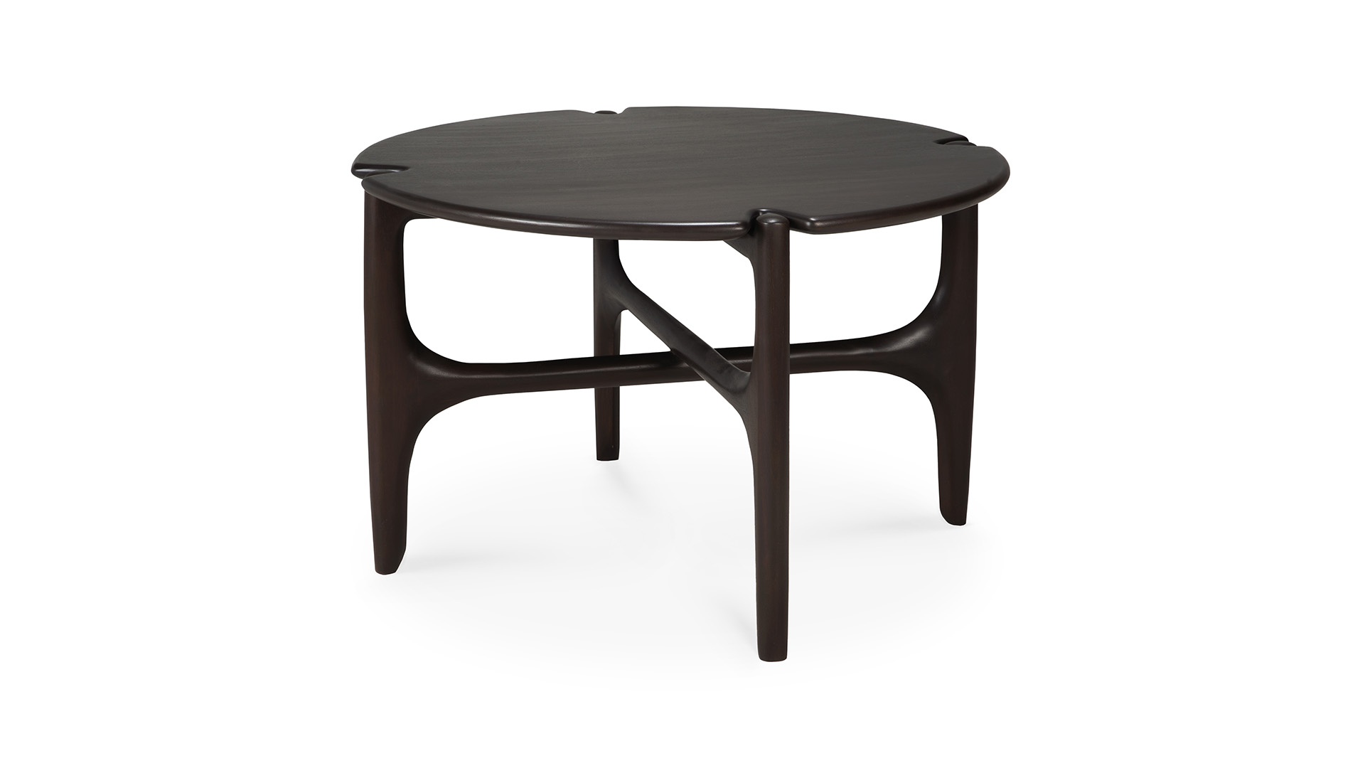 Mahagoni dunkelbraun PI Couchtisch 65 x 65cm Ethnicraft Mahagoni dunkelbraun PI Couchtisch 65 x 65cm Ethnicraft