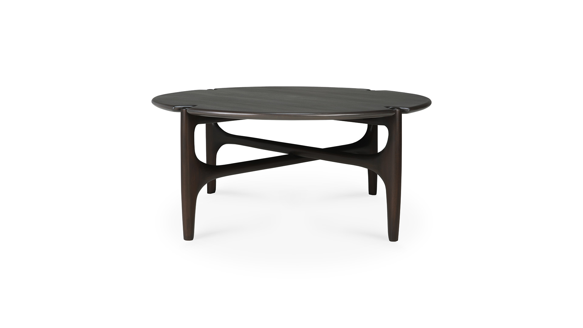 Mahagoni dunkelbraun PI Couchtisch 80 x 80cm Ethnicraft Mahagoni dunkelbraun PI Couchtisch 80 x 80cm Ethnicraft