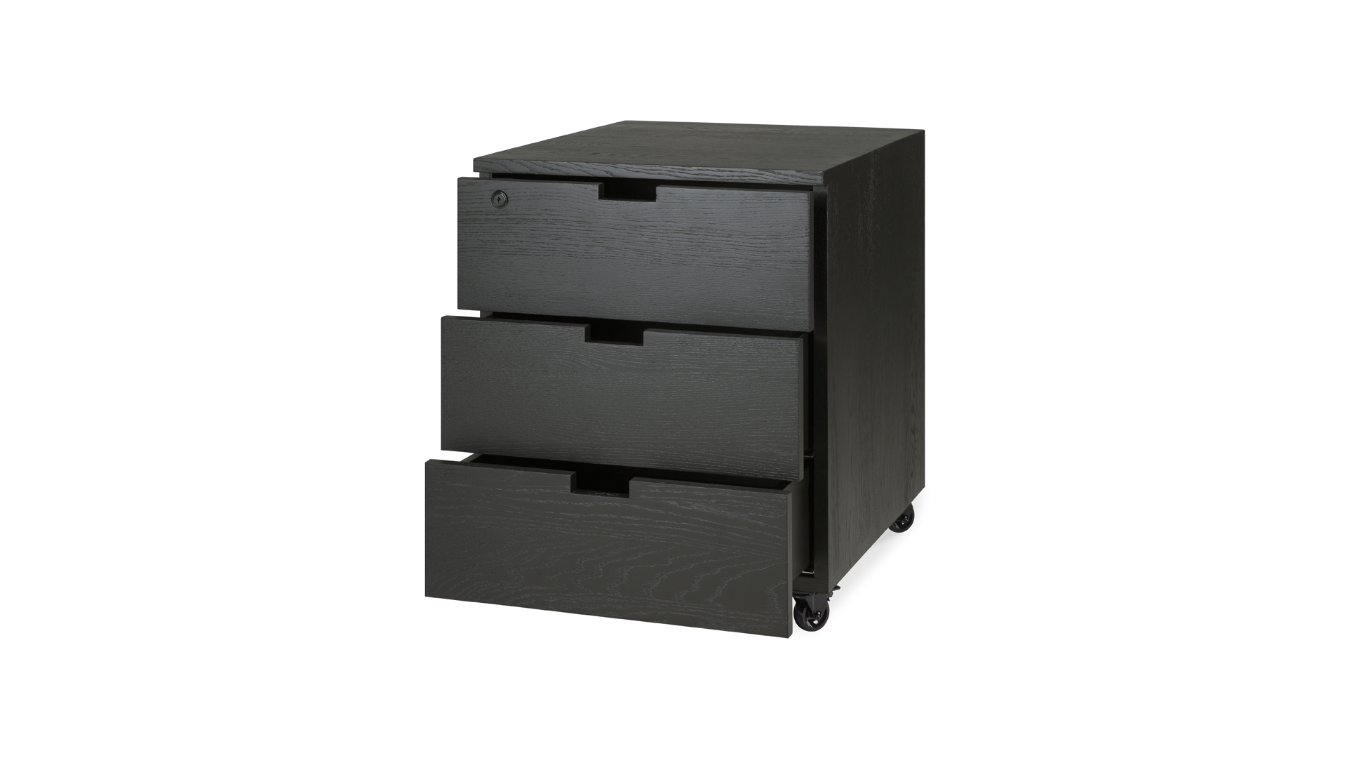 Eichenholz Schwarz Office box Billy 50 x 56cm Ethnicraft