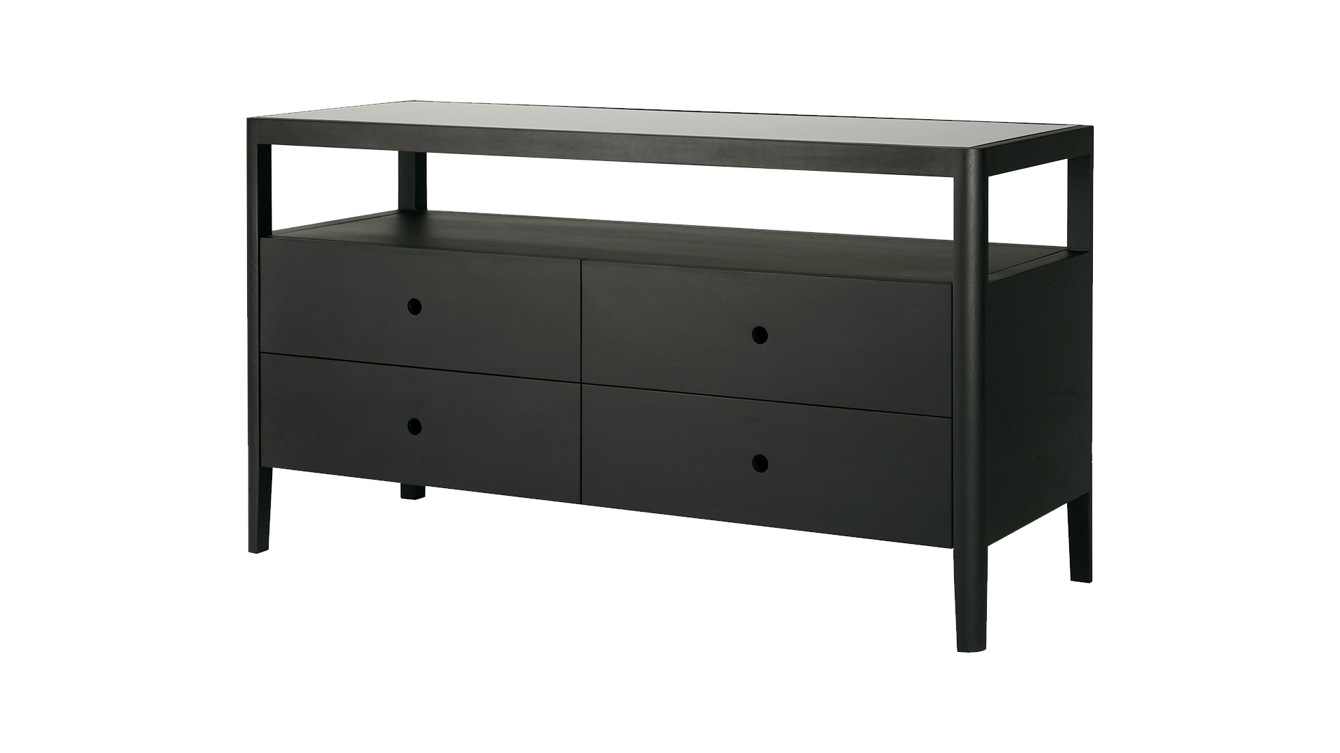 Eik Zwart Spindle Ladekast 150 x 56cm Ethnicraft