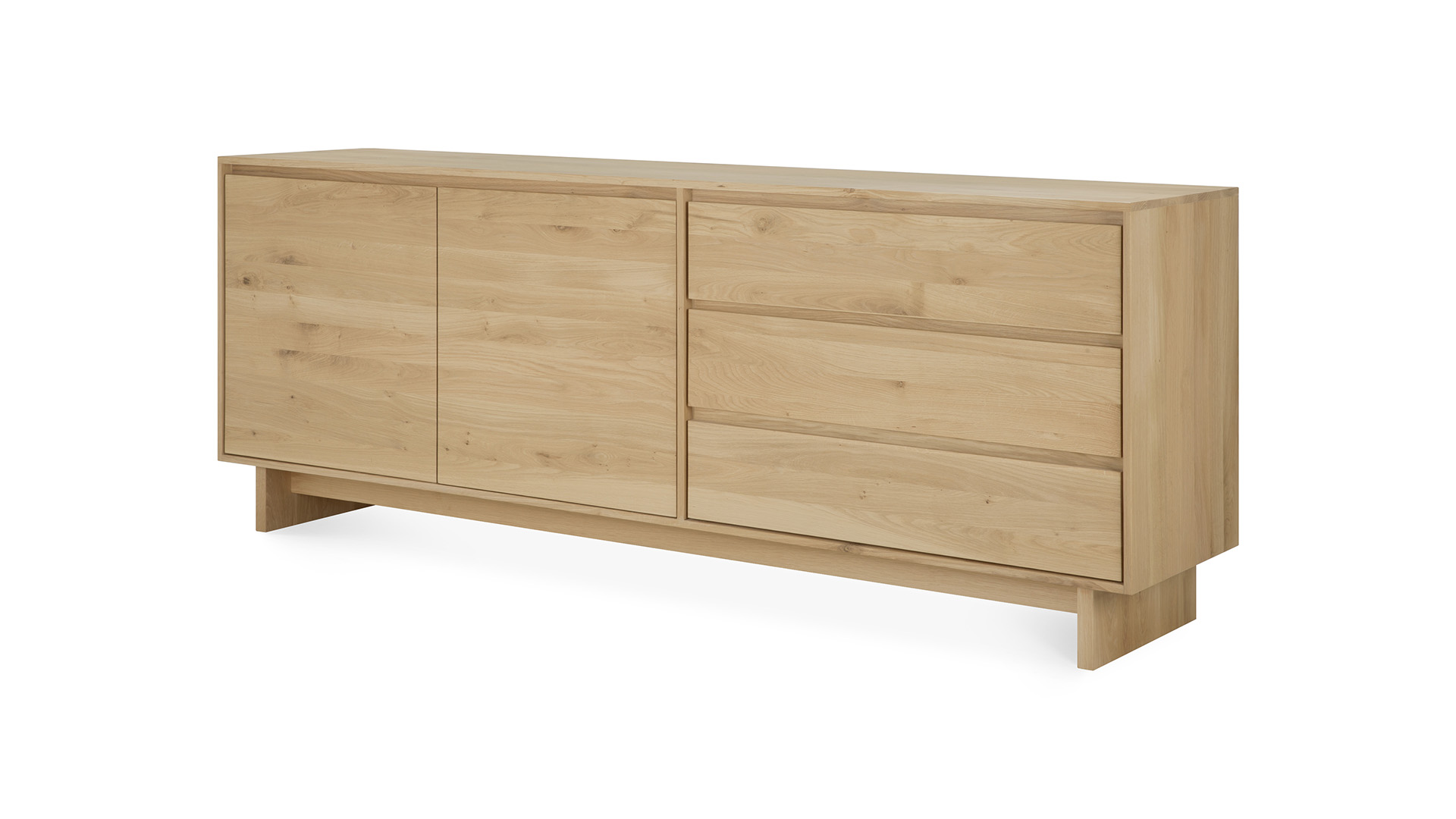 Eichenholz Wave Anrichte 205 x 46cm Ethnicraft