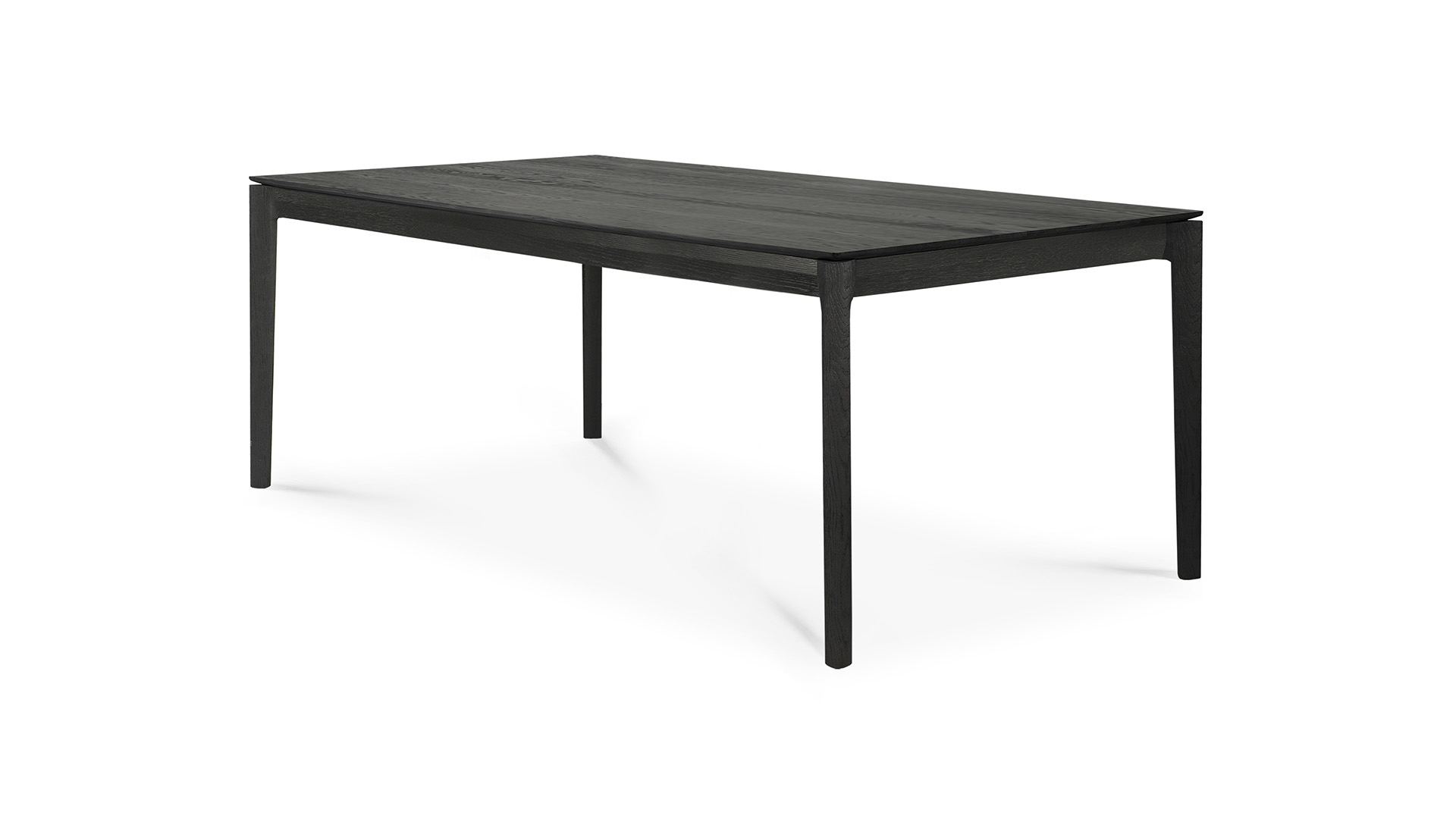 Oak black Bok extendable dining table 200-300 x 100cm Ethnicraft