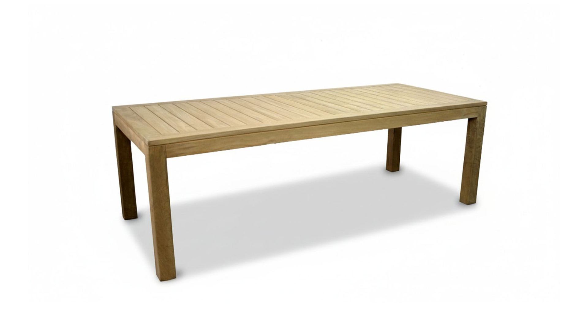 Garden Table Fixed Rectangle Wide Slats 240 x 100cm - Limited Edition Diamond Collection