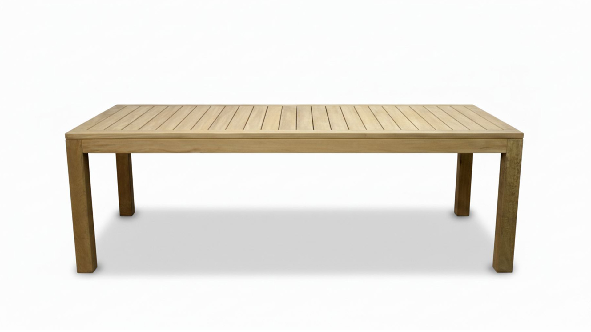 Gartentisch, feststehend, rechteckig, breite Lamellen, 280 x 100cm – Diamond-Kollektion in limitierter Auflage