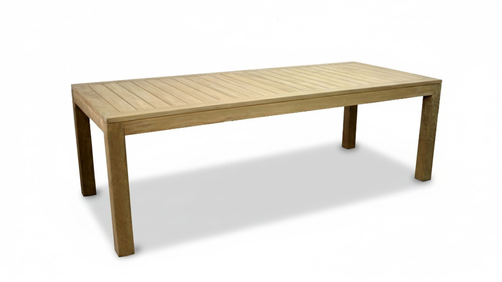 Garden Table Fixed Rectangle Wide Slats 280 x 100cm - Limited Edition Diamond Collection
