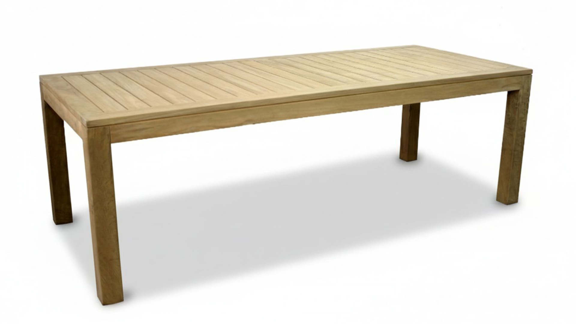 Garden Table Fixed Rectangle Wide Slats 300 x 100cm - Limited Edition Diamond Collection