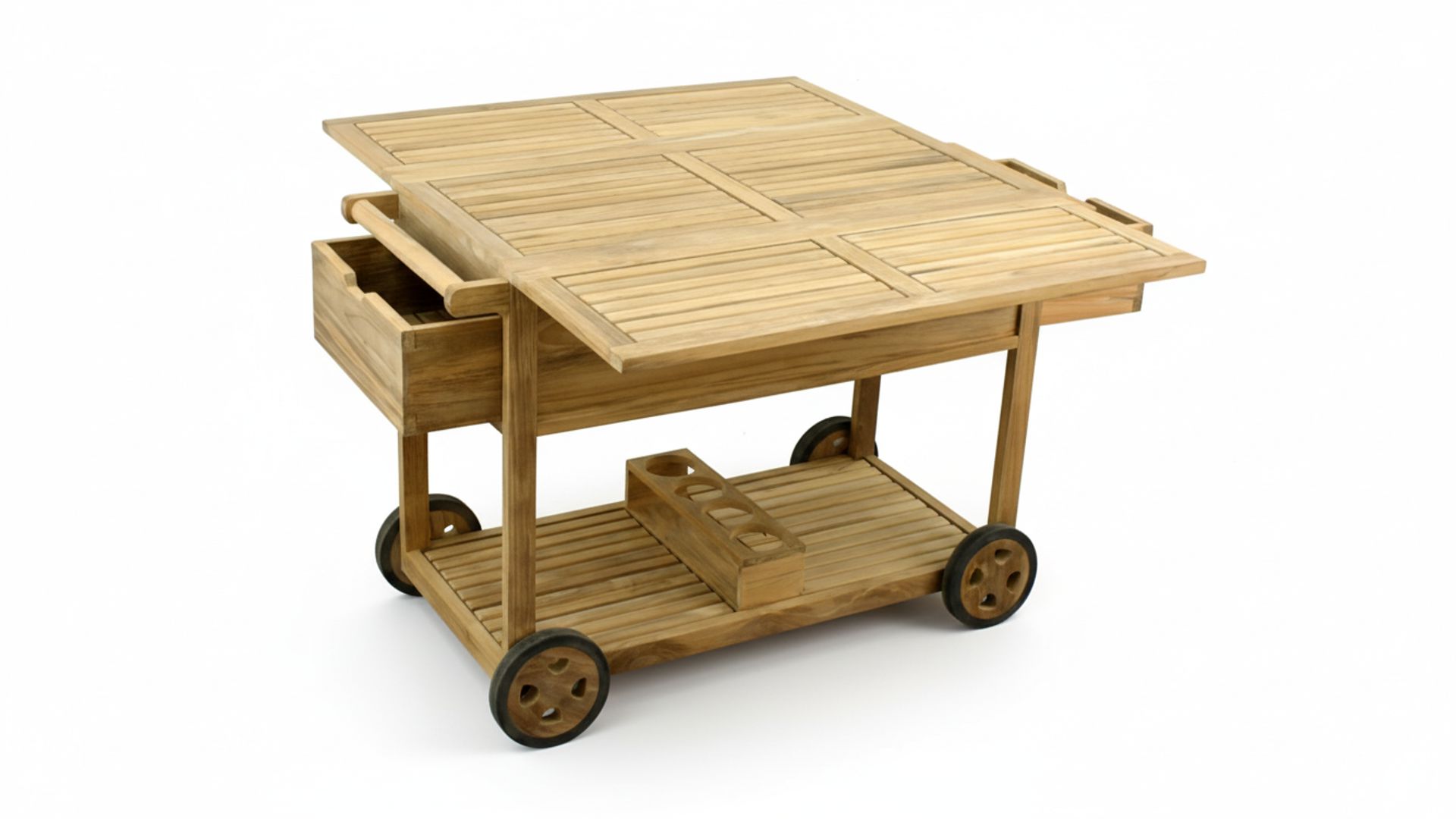 Trolley Ribu 1 Large with 2 Drawers - 4 Wheels 52 x 78 x 110cm - Diamond Collection