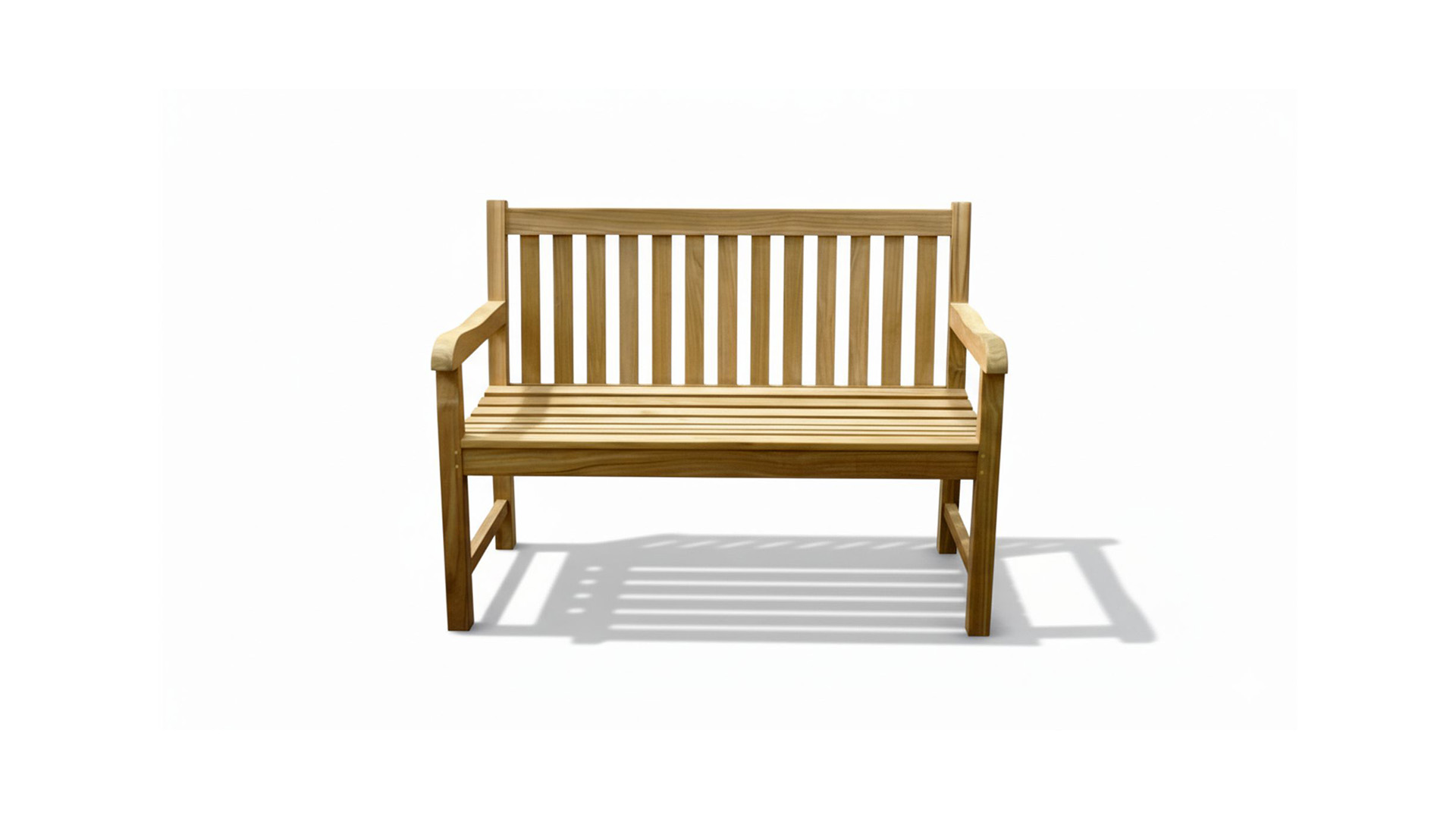Banc de jardin dossier droit 120 cm Banc de parc P5 120 cm x 92 cm x 66 cm - Collection Diamond