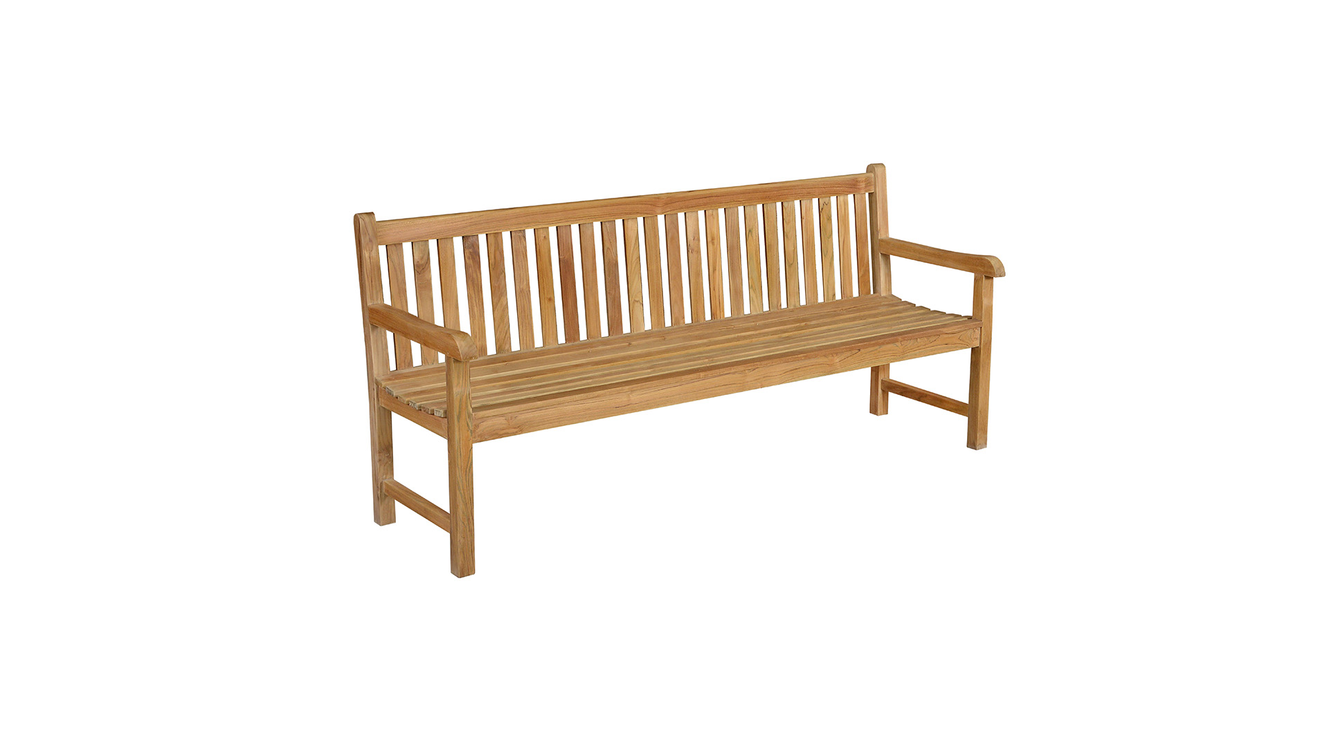Garden Bench Straight Back 180cm P5 Park Bench 180 x 92 x 66cm - Diamond Collection