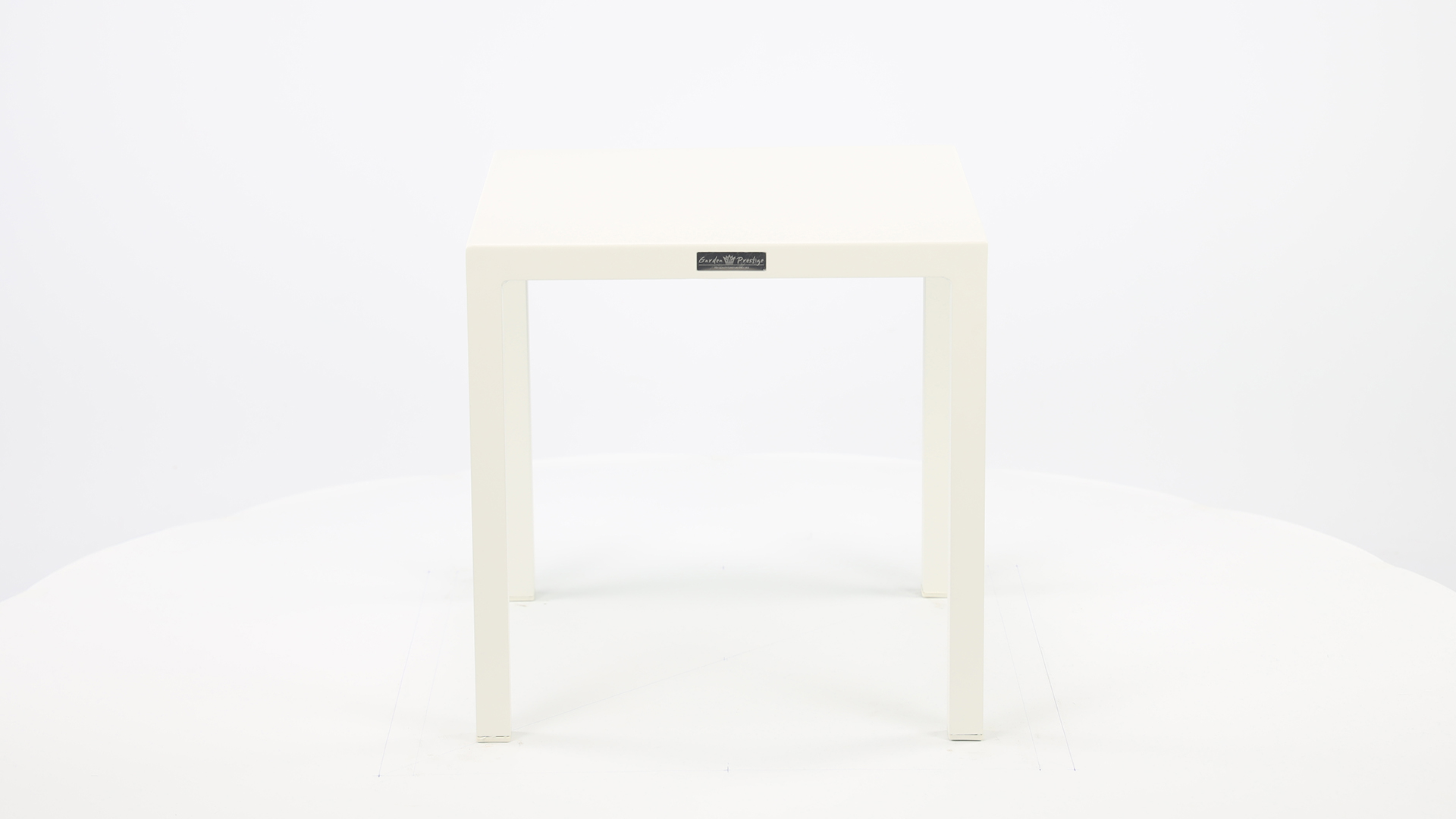 Alu Bijzettafel Palma White Mat 45 x 45 x H45cm