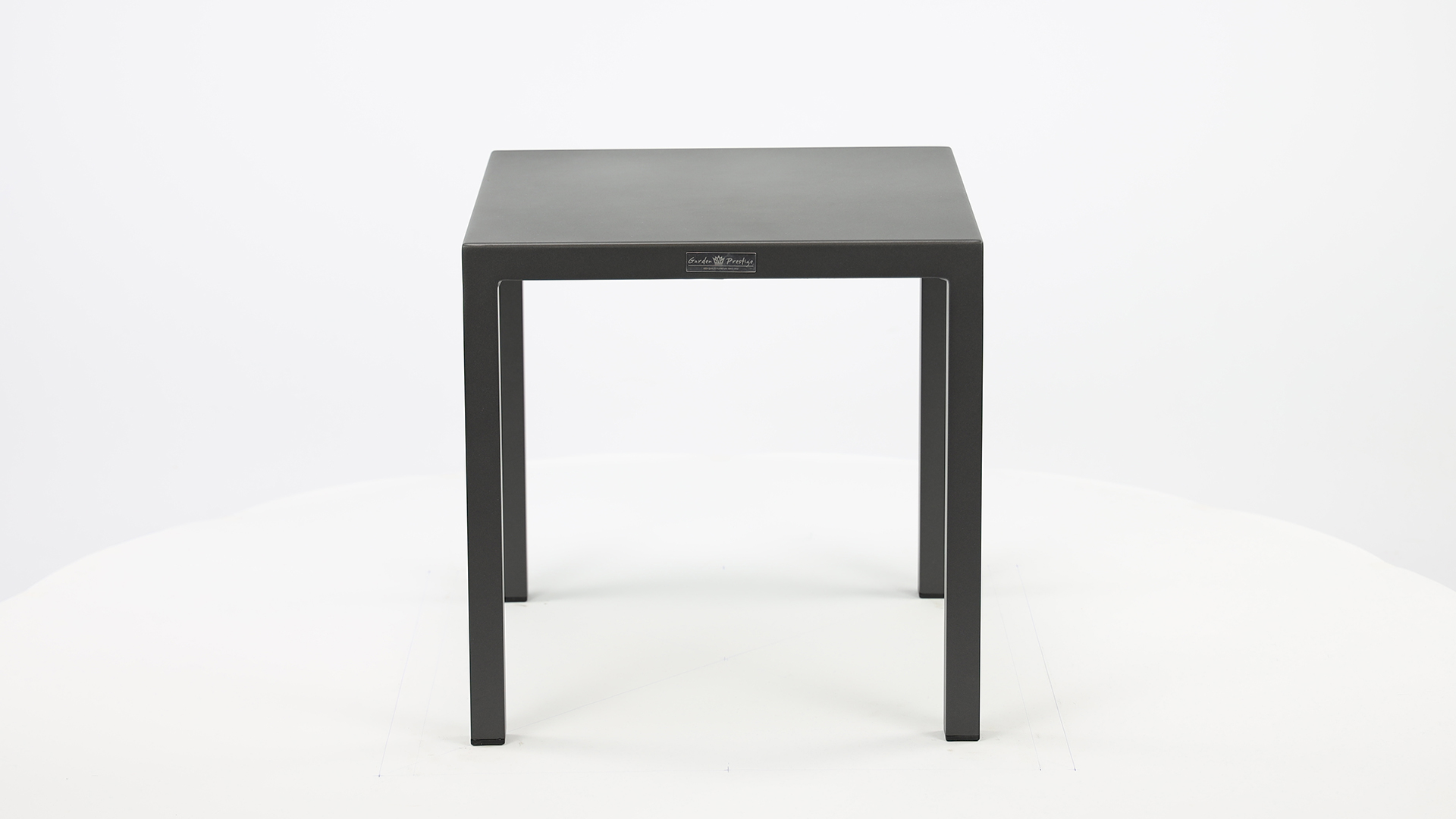 Table d'Appoint Alu Palma Charbon Mat 45 x 45 x H45cm