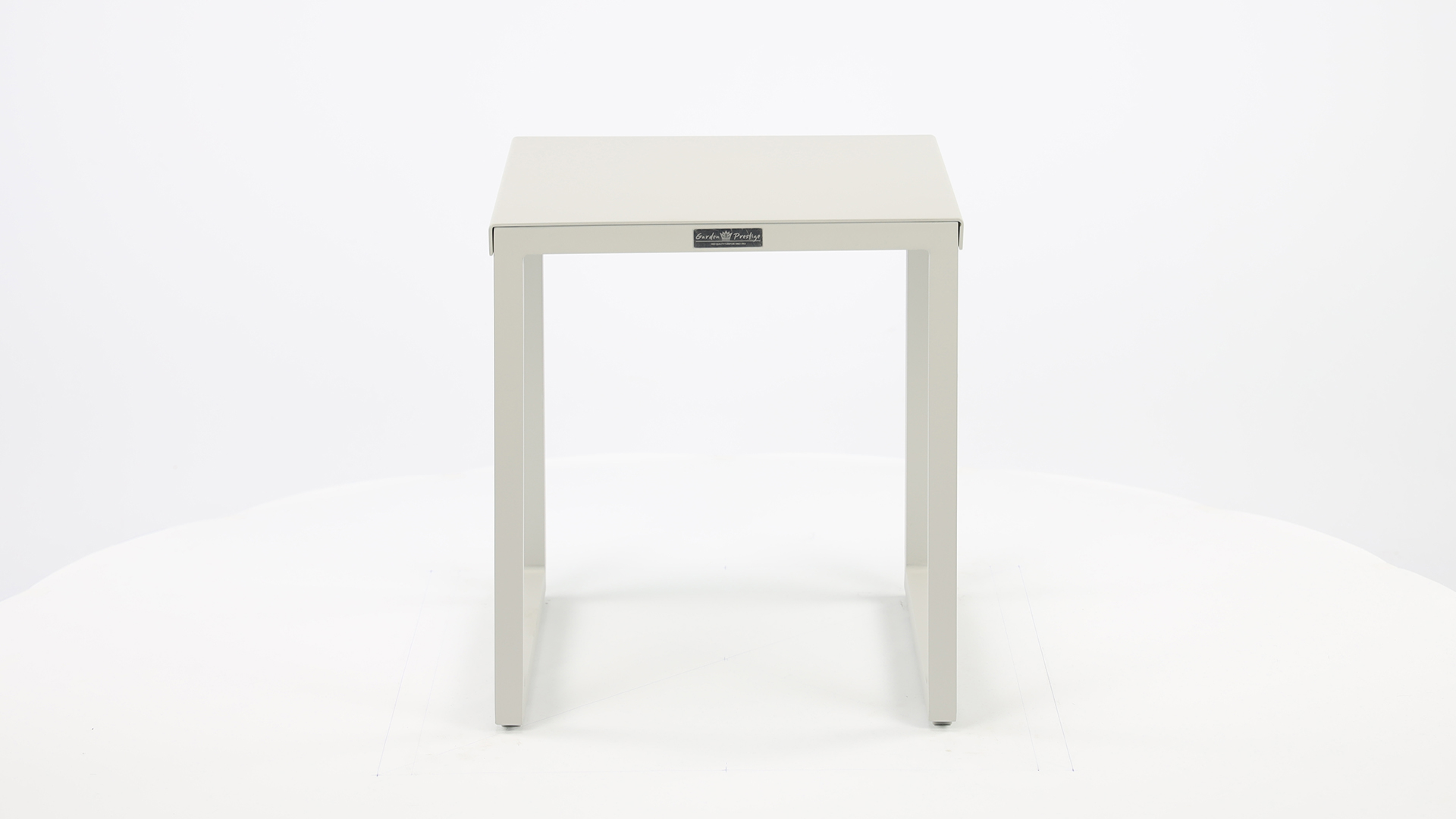 Alu-Beistelltisch Basel Mistral Grau Matt 41cm x 41cm x H46cm