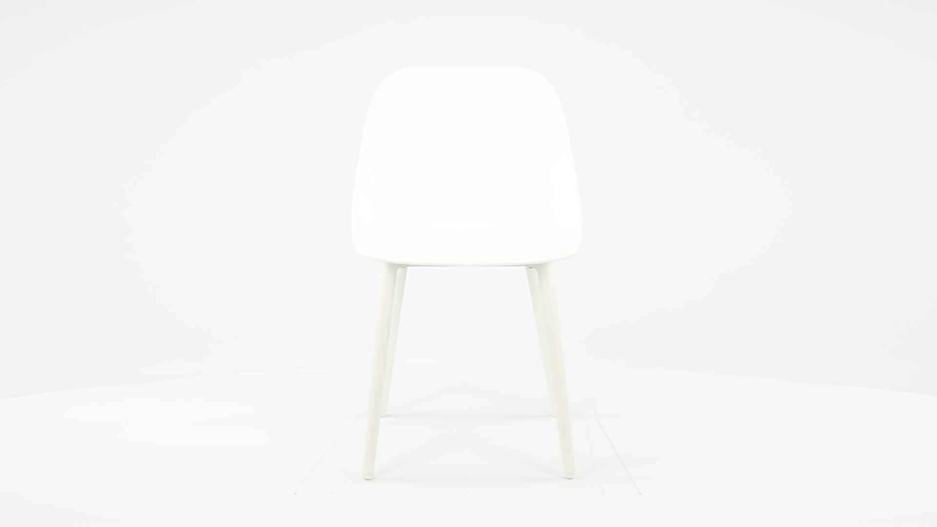 Siège Baquet Alu Gaudi Pied Blanc + Baquet PP Blanc Galati