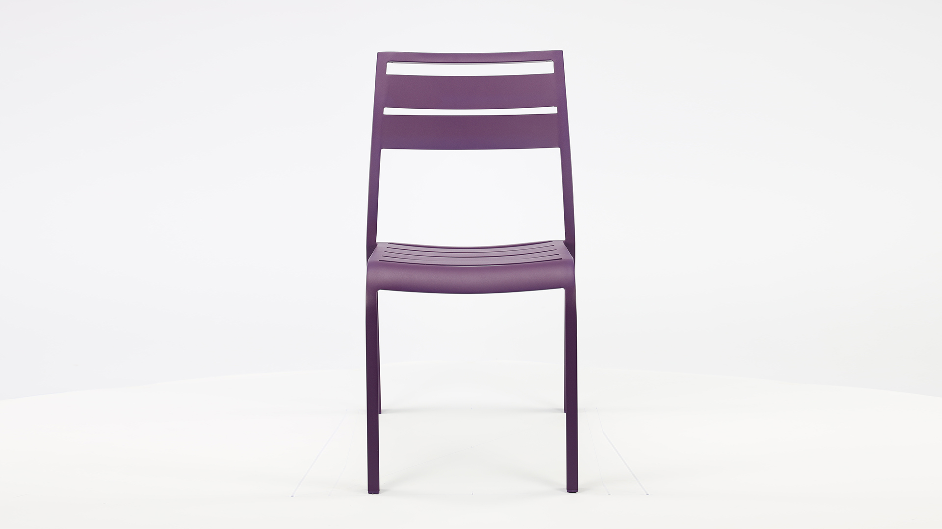  Alu Stacking Chair Nice Slat Purple Matt