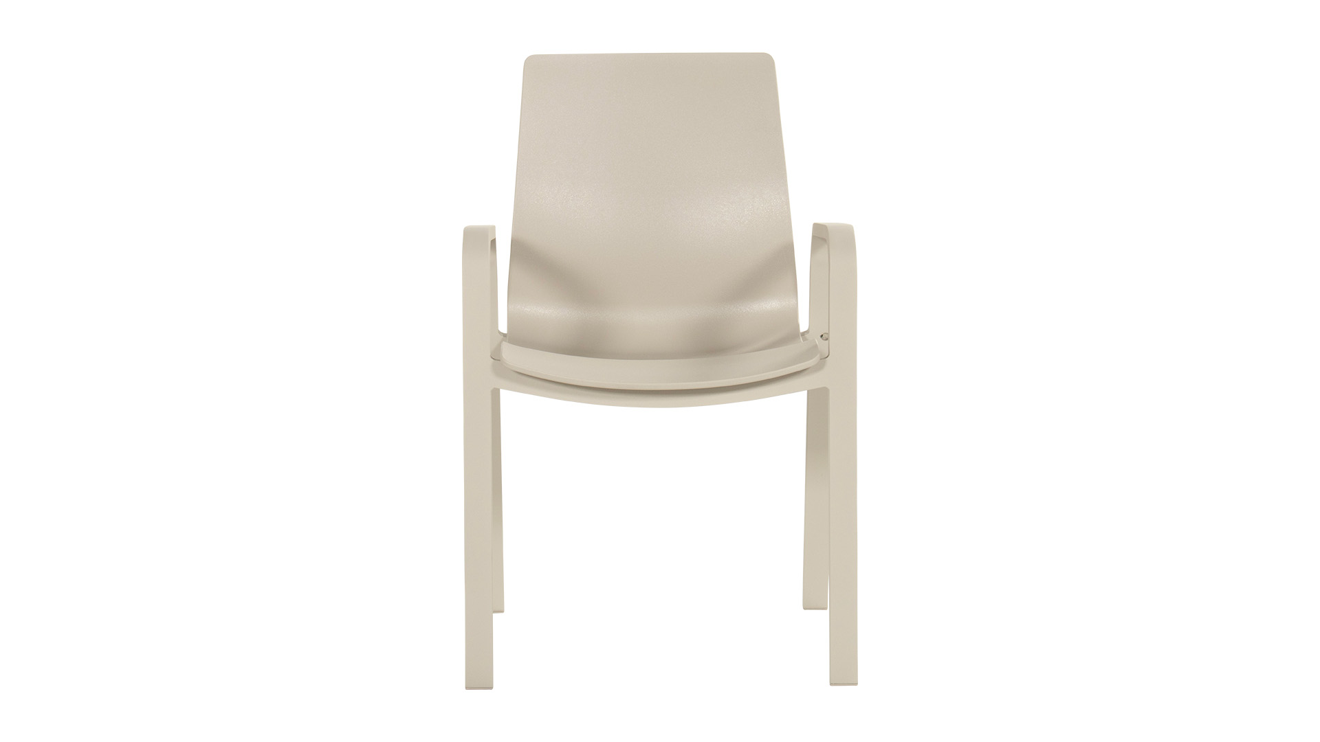 Flow Stacking Chair Color Sand With Legs Sand