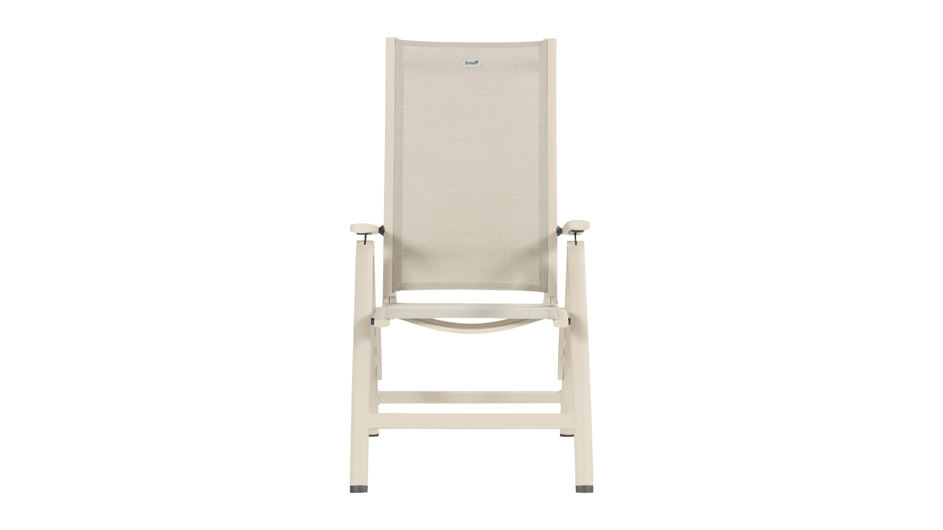 Troy High Back Recliner with Alu Frame and Sand Textileen Sand