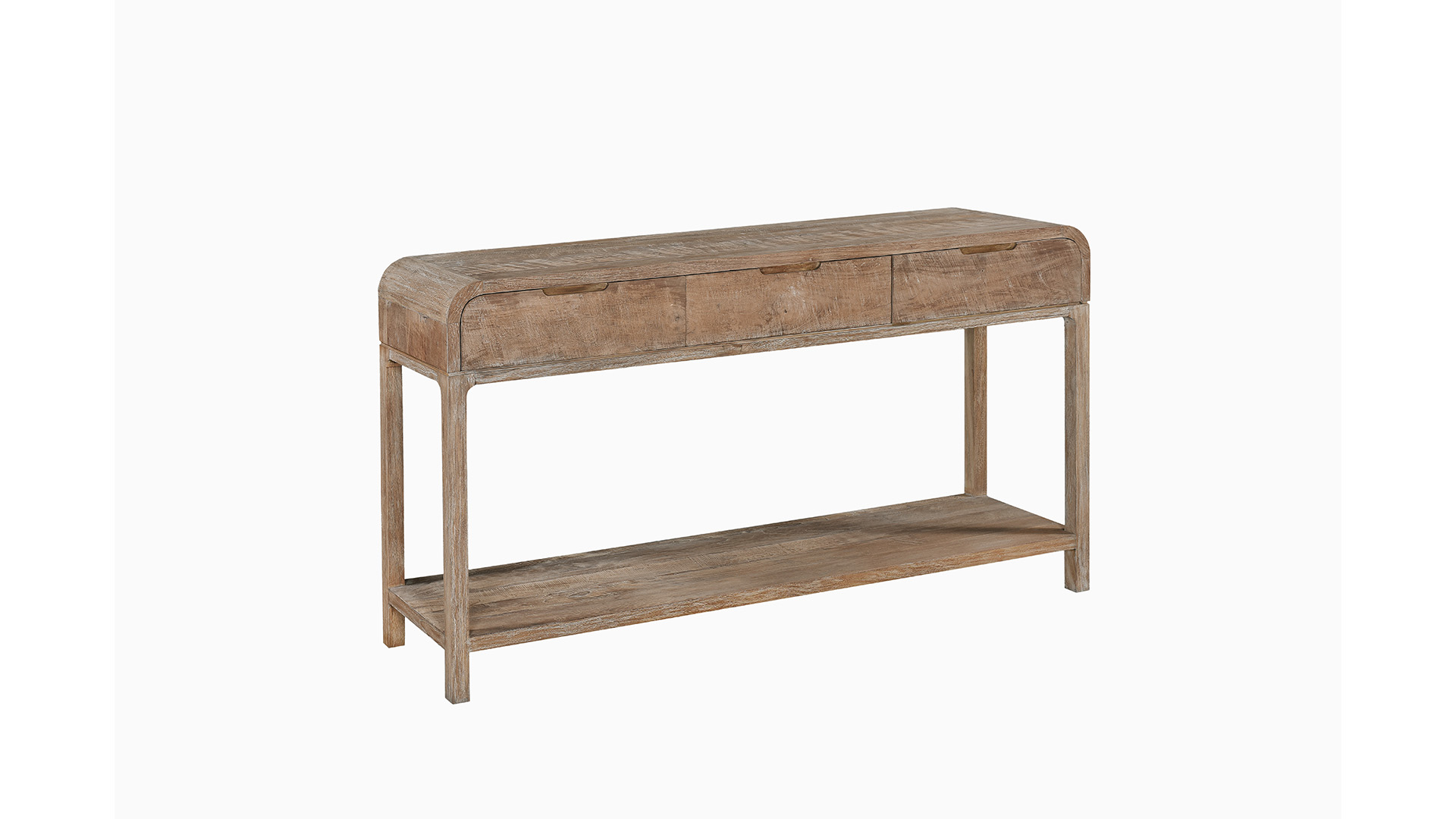 Console murale Anny à 3 tiroirs - Teck semi-massif Recup Console murale Anny à 3 tiroirs - Teck semi-massif Recup