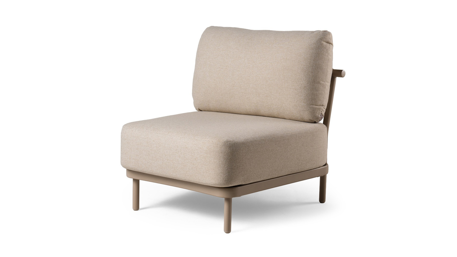 Alu Lounge Fresca Tussenstuk Frame Champagne Met  Kussens Navajo White