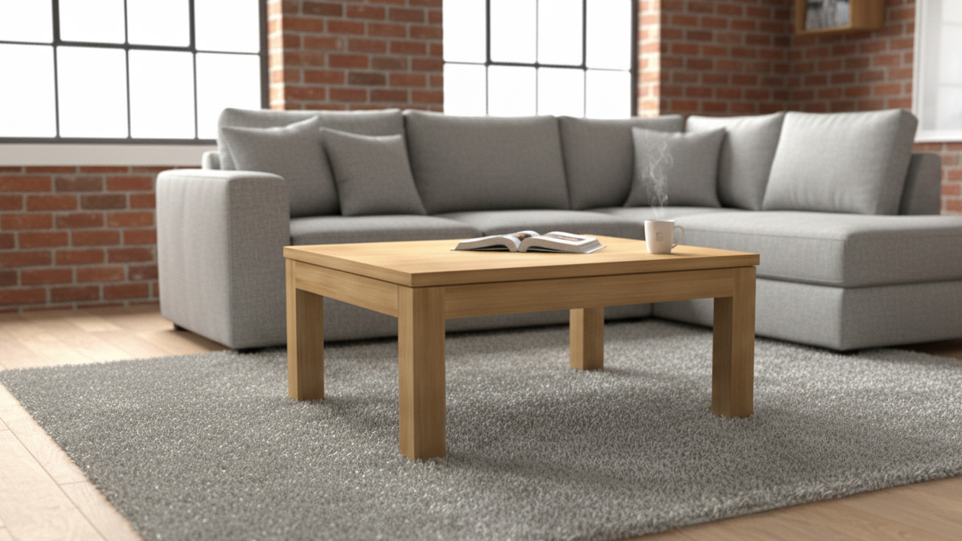 Couchtisch Single Top 100 x 080 cm P8 Diamond Collection