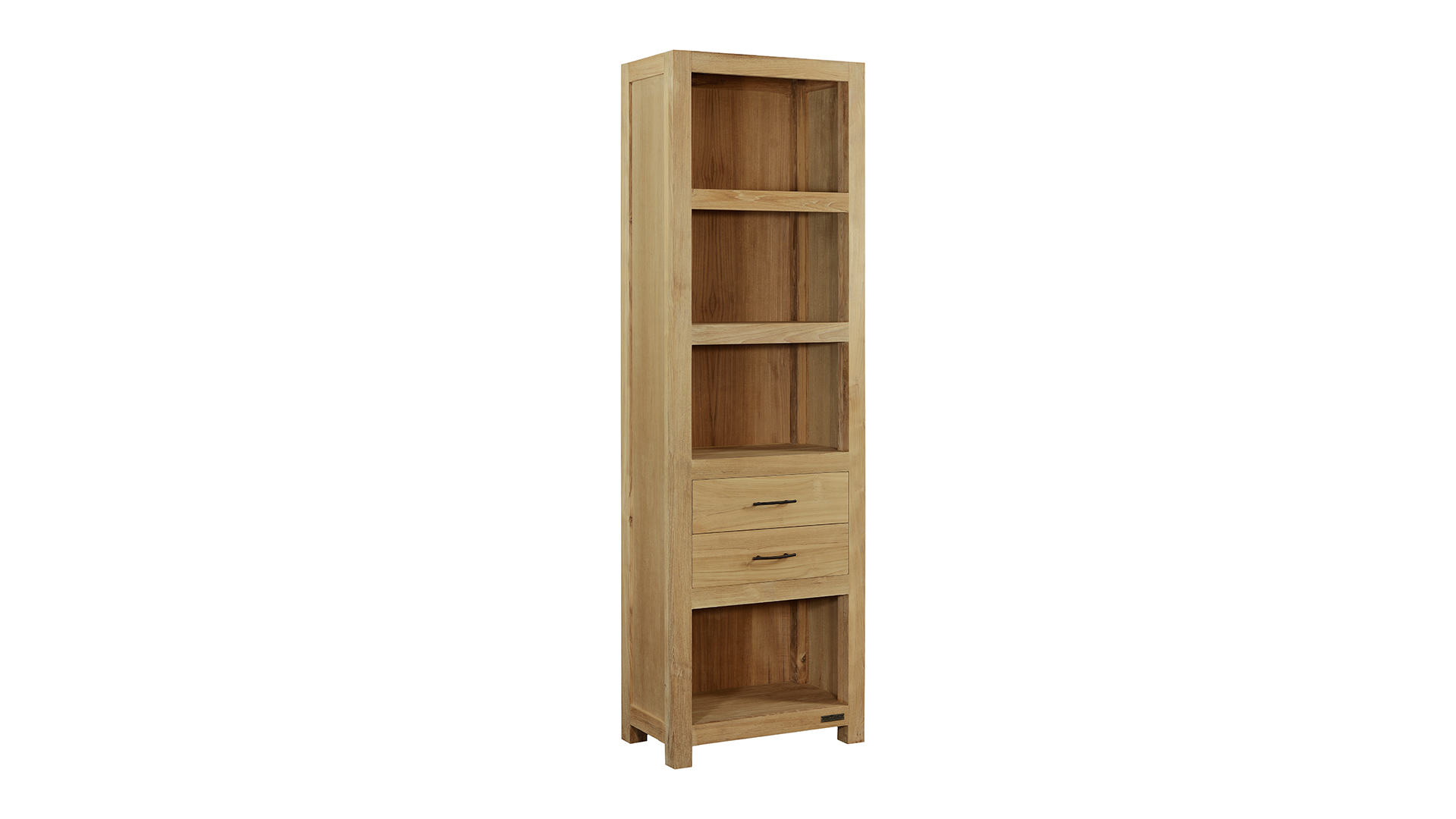 Bücherregal Classic-Line 065 cm mit 2 Schubladen und 4 Nischen, Diamond Collection